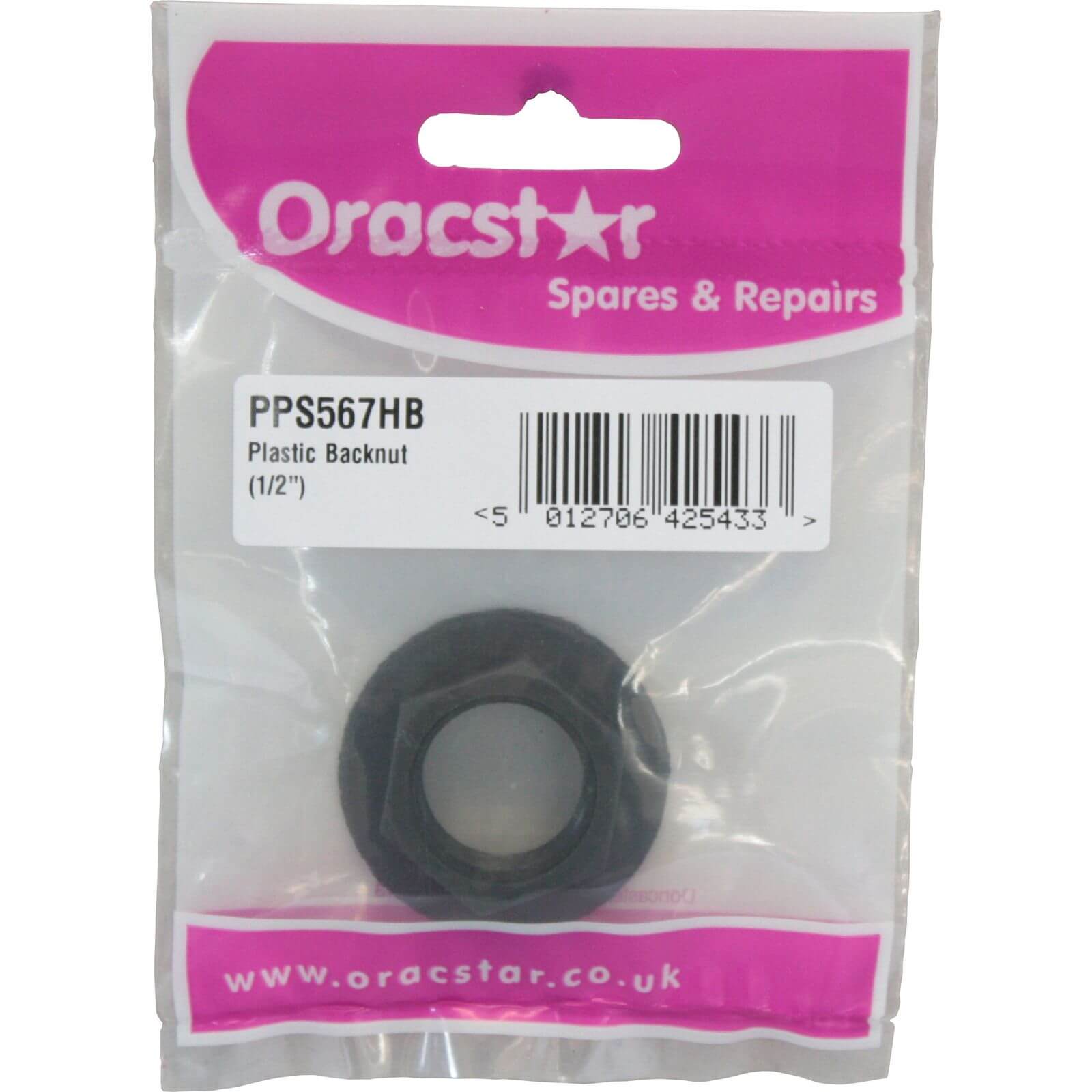 Oracstar 1/2 inch Plastic Backnut