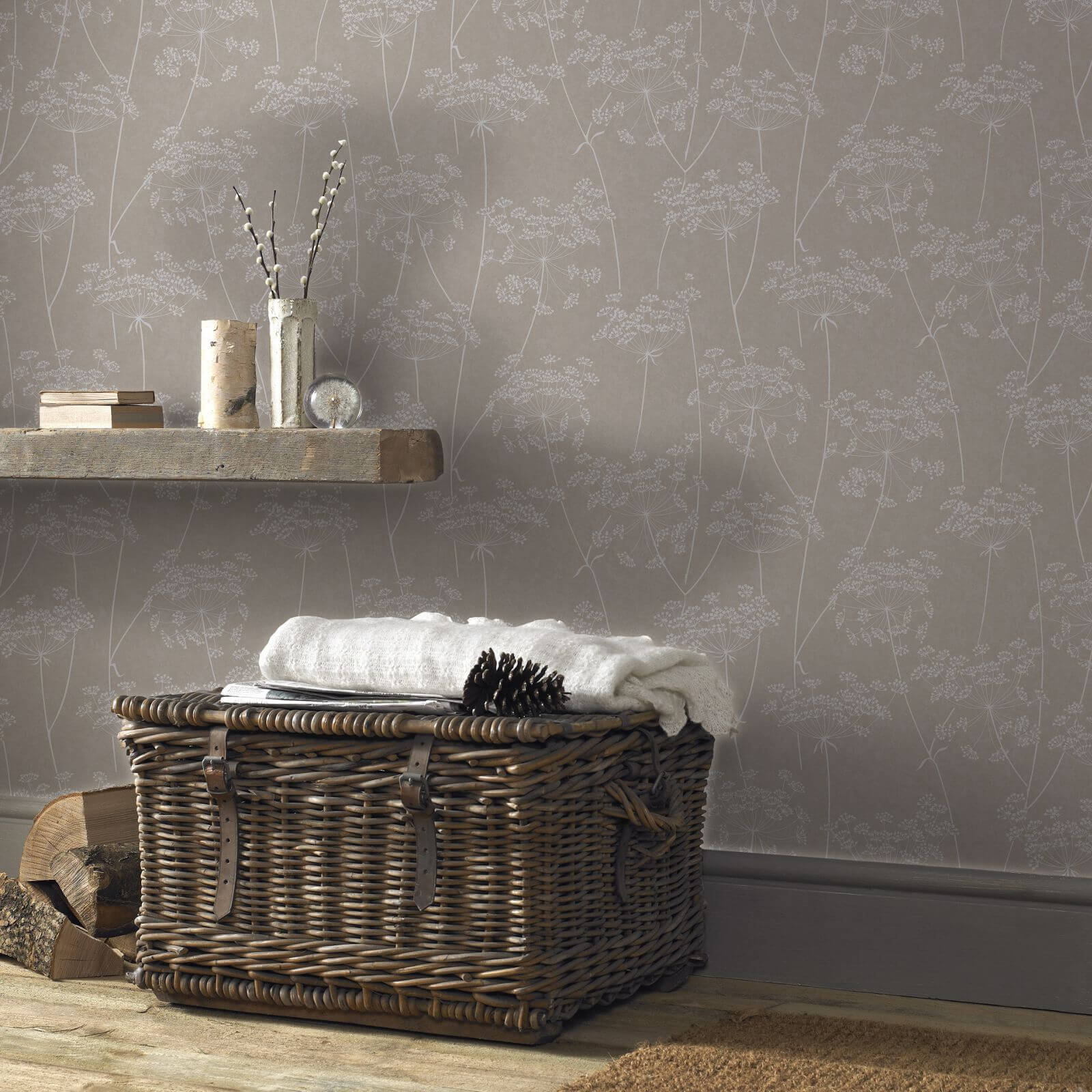 Superfresco Easy Paste the Wall Aura Taupe Wallpaper