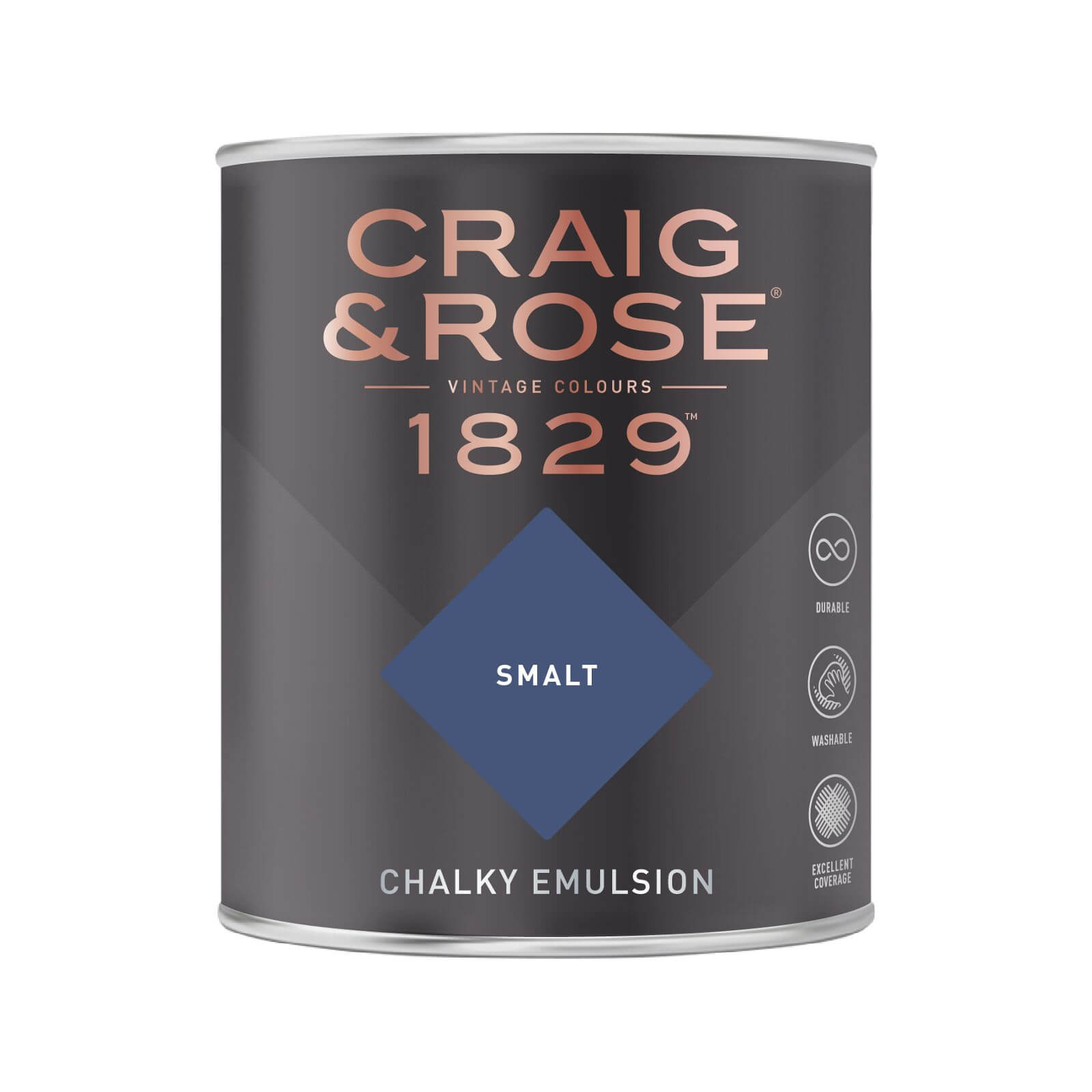 Craig & Rose 1829 Chalky Emulsion Paint Smalt - 750ml