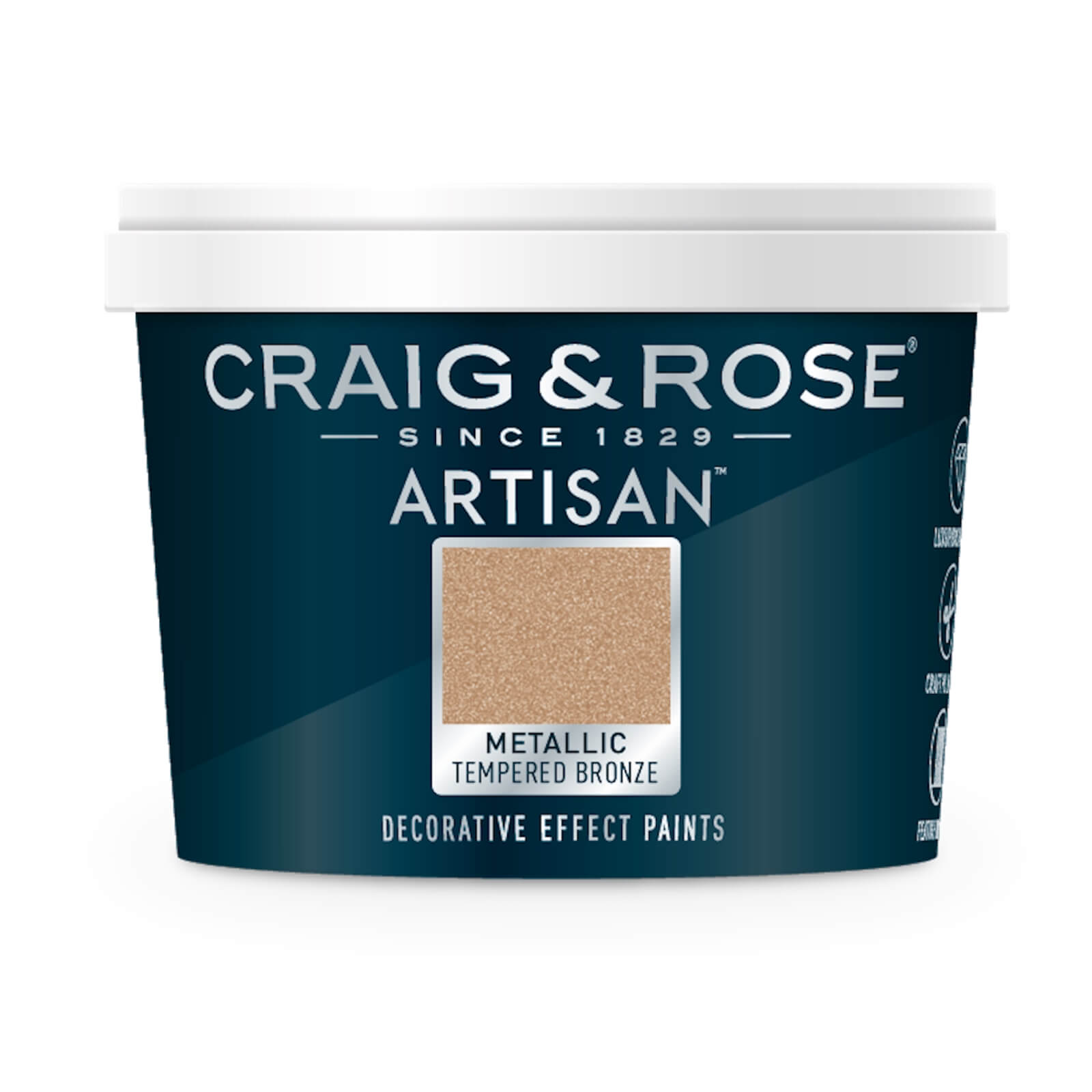 Craig & Rose Artisan Metallic Effect Paint Tempered Bronze - 100ml