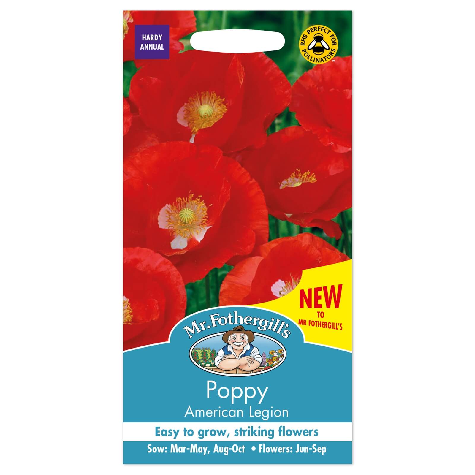 Mr. Fothergill's Poppy American Legion Seeds