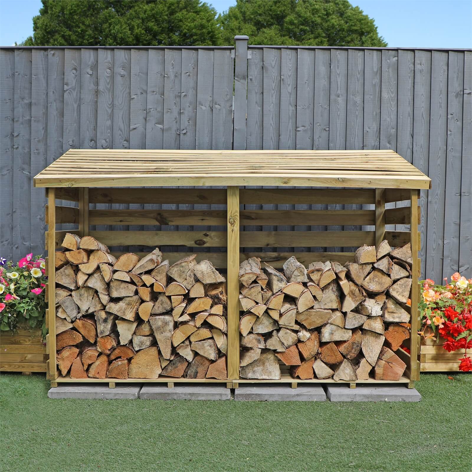 Mercia (Installation Included) Double Log Store