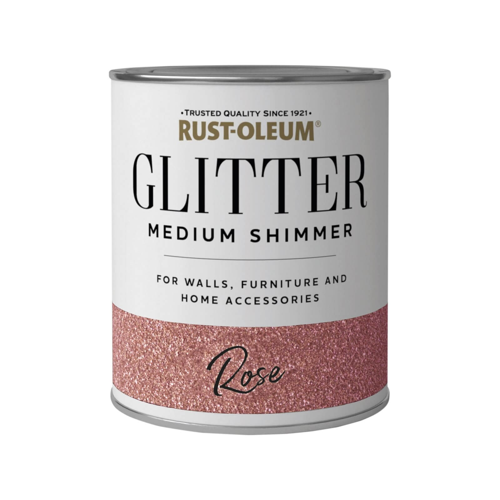Rust-Oleum Medium Shimmer Rose Glitter - 750ml