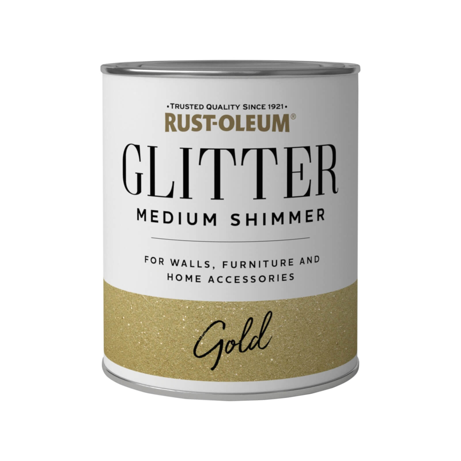Rust-Oleum Medium Shimmer Gold Glitter - 750ml