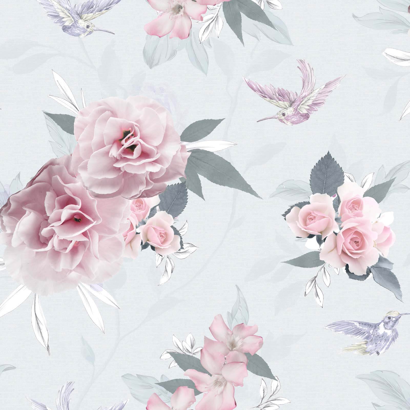 Fresco Photographic Illustrative Floral Wallpaper