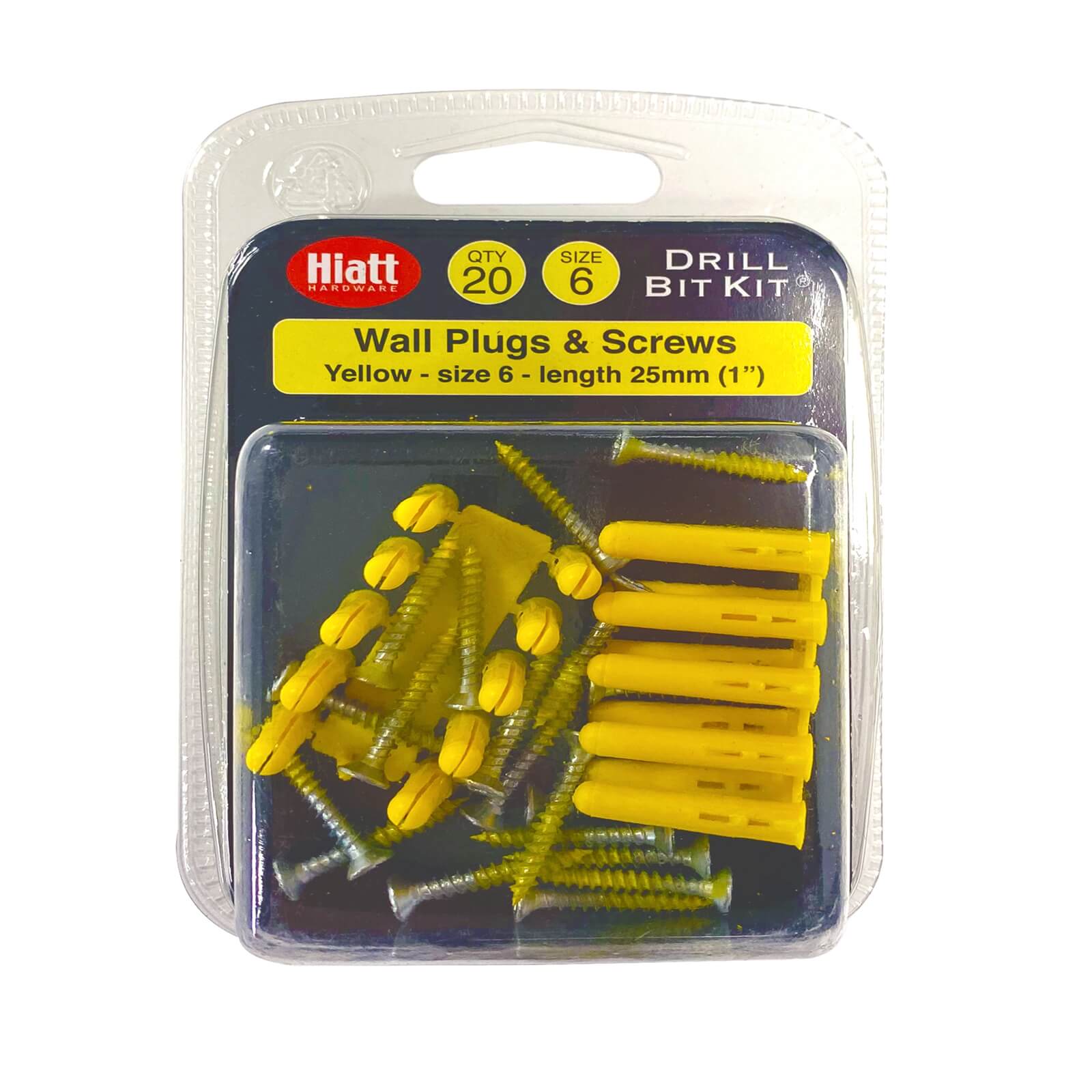 Yellow Plug And Screw Pack