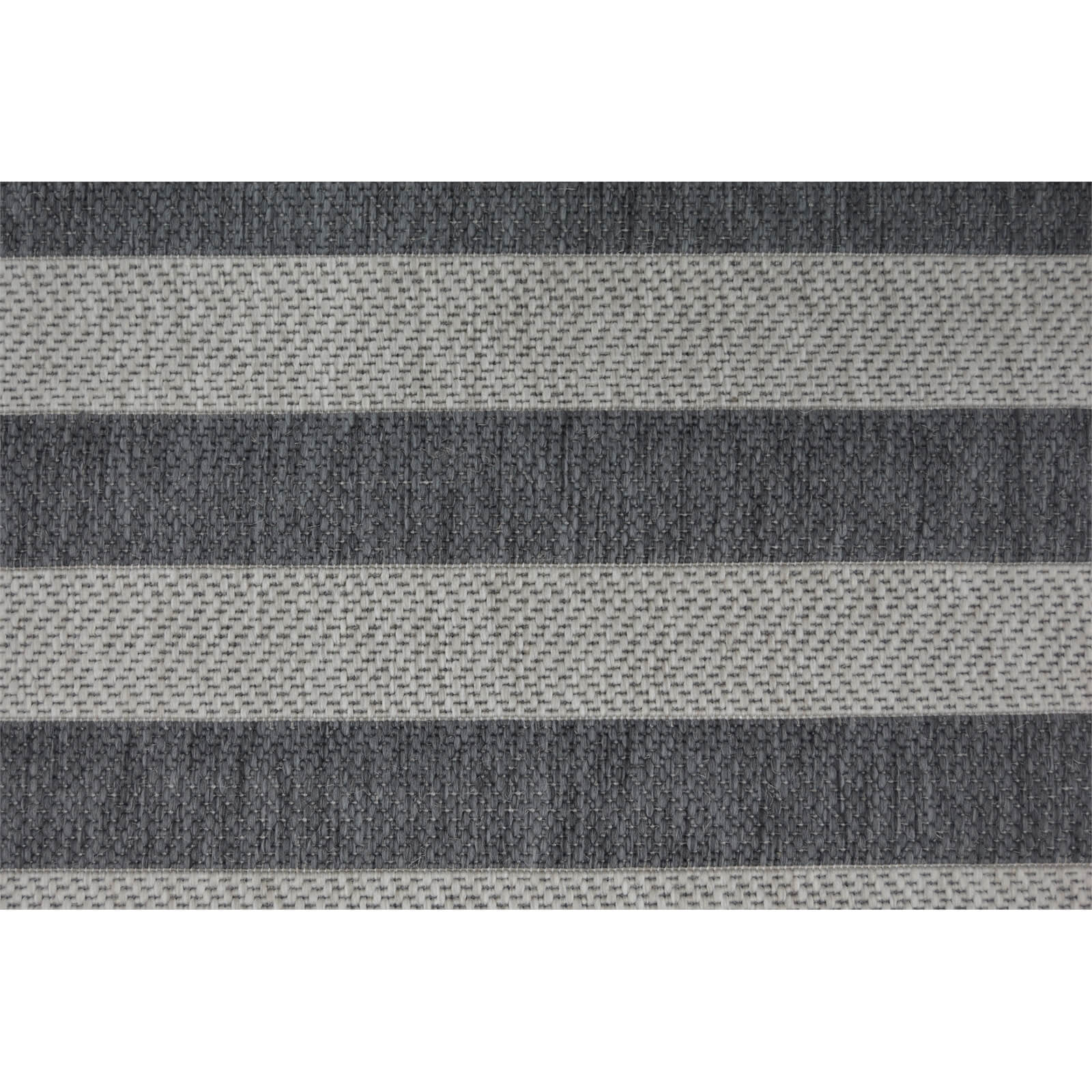 County Stripe Grey Rug - 67 x 200cm