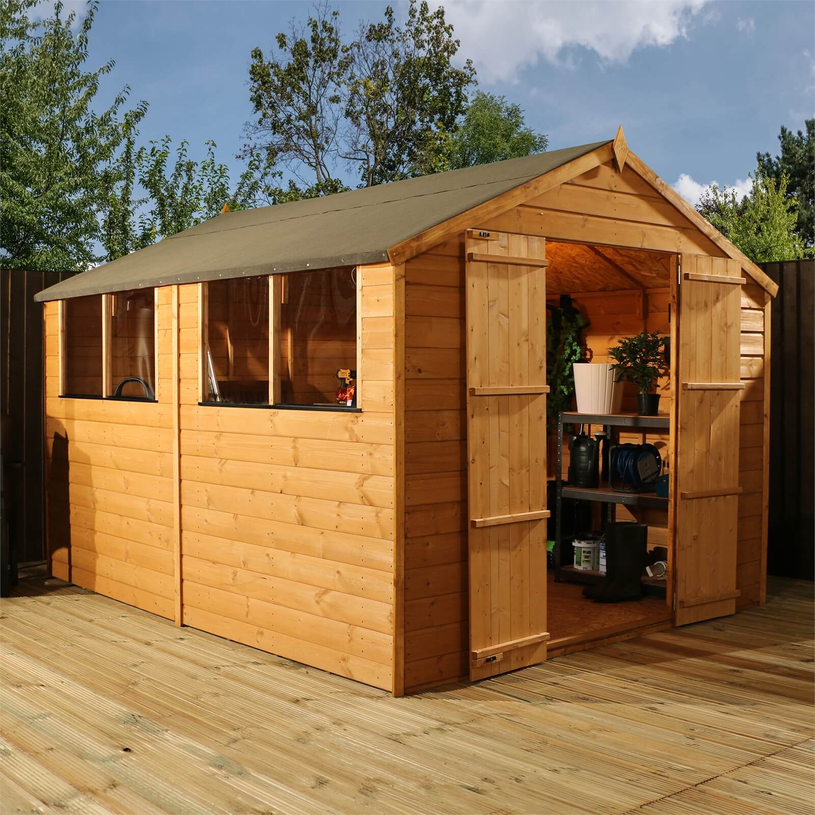 Mercia (Installation Included) 10x8ft Shiplap Apex Shed