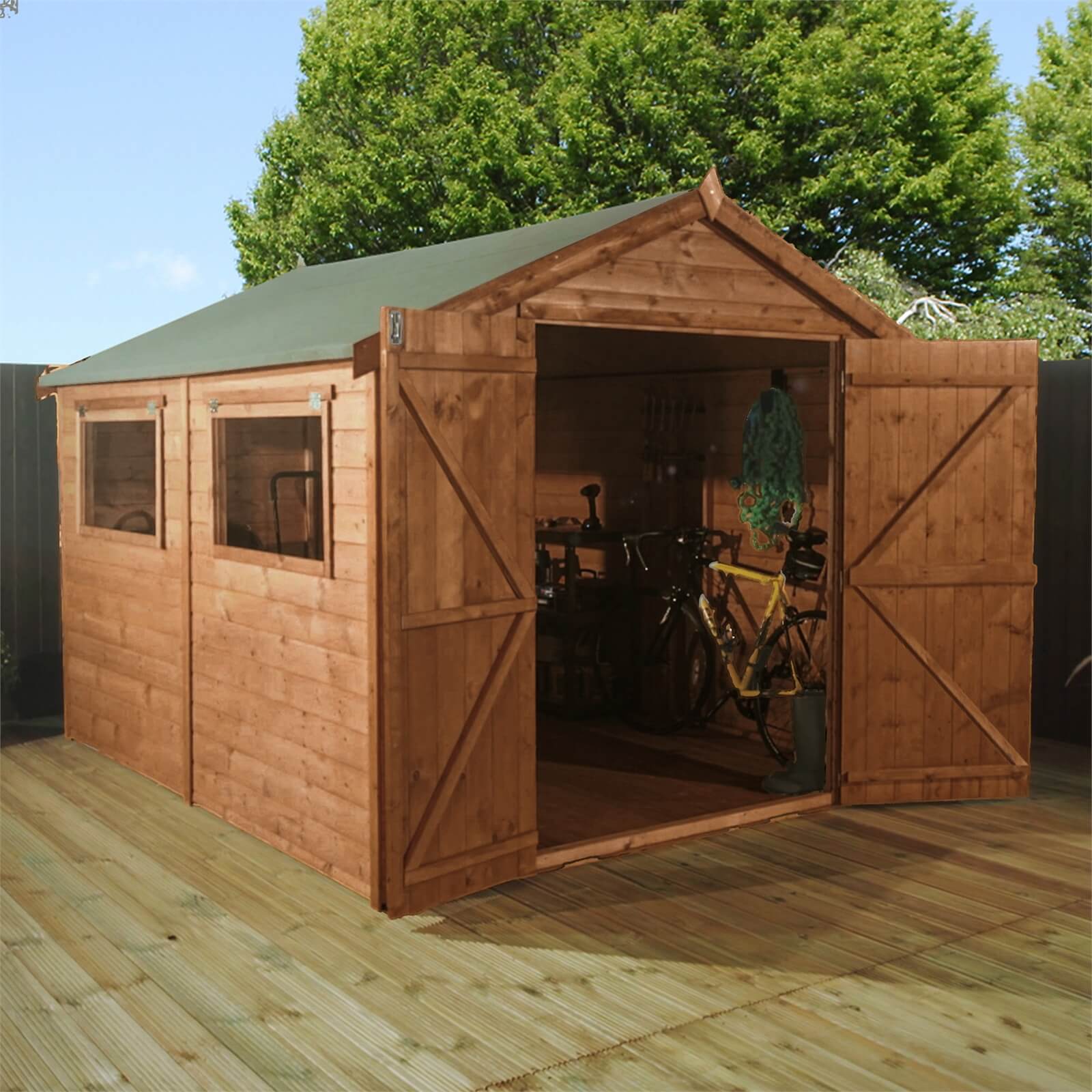 Mercia (Installation Included) 10x8ft Premium Tongue & Groove Apex Shed