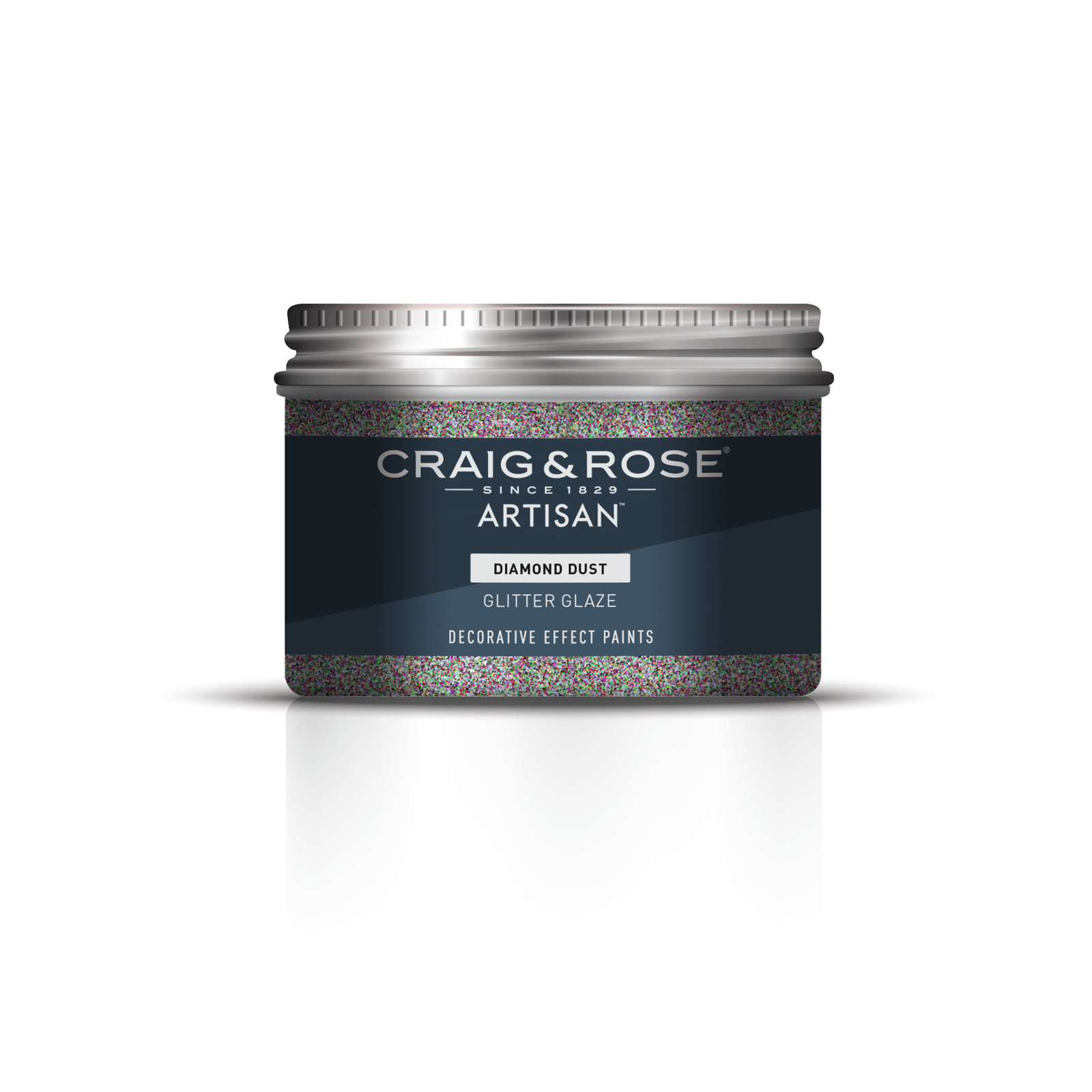 Craig & Rose Artisan Glitter Glaze Paint Diamond Dust - 300ml