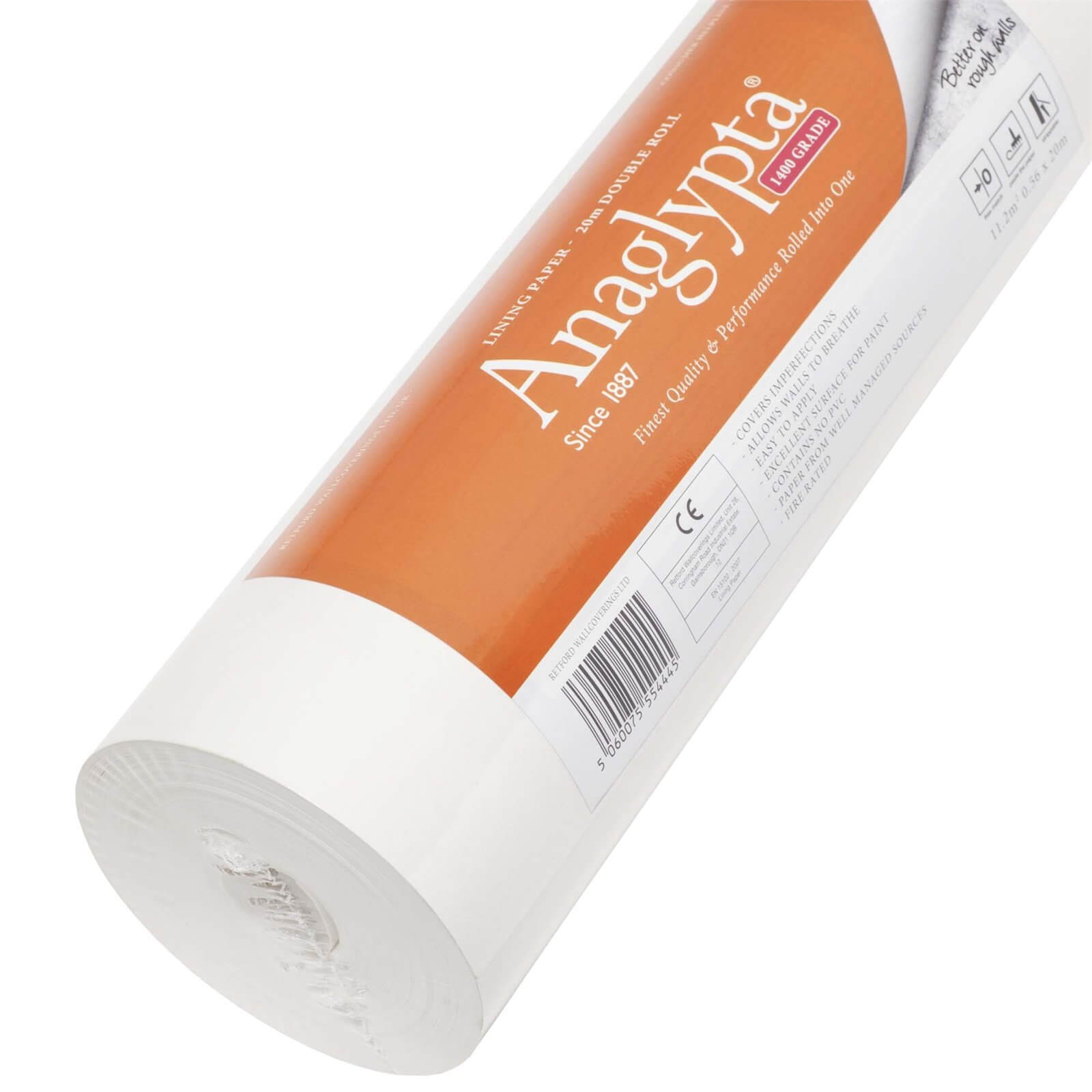 Anaglypta Lining Paper 1400 Grade Double Length - 20m