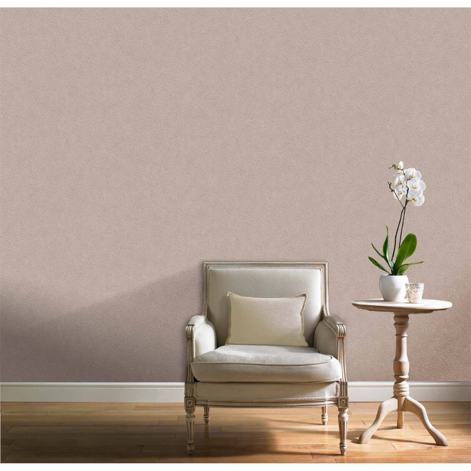 Grandeco Plush Taupe Paste the Wall Wallpaper
