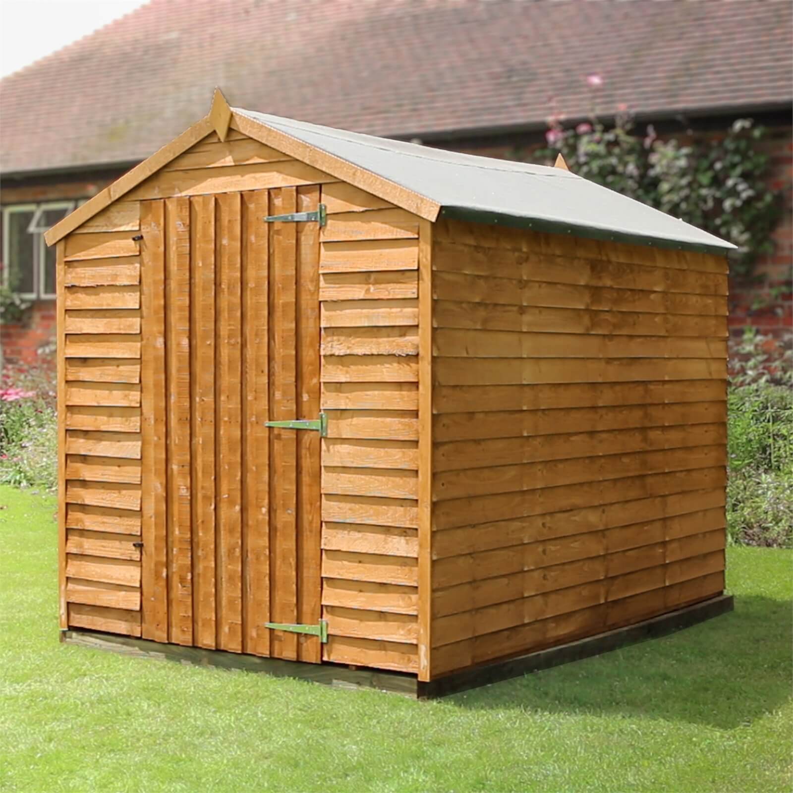 Mercia (Installation Included) 8x6ft Overlap Apex Windowless Shed