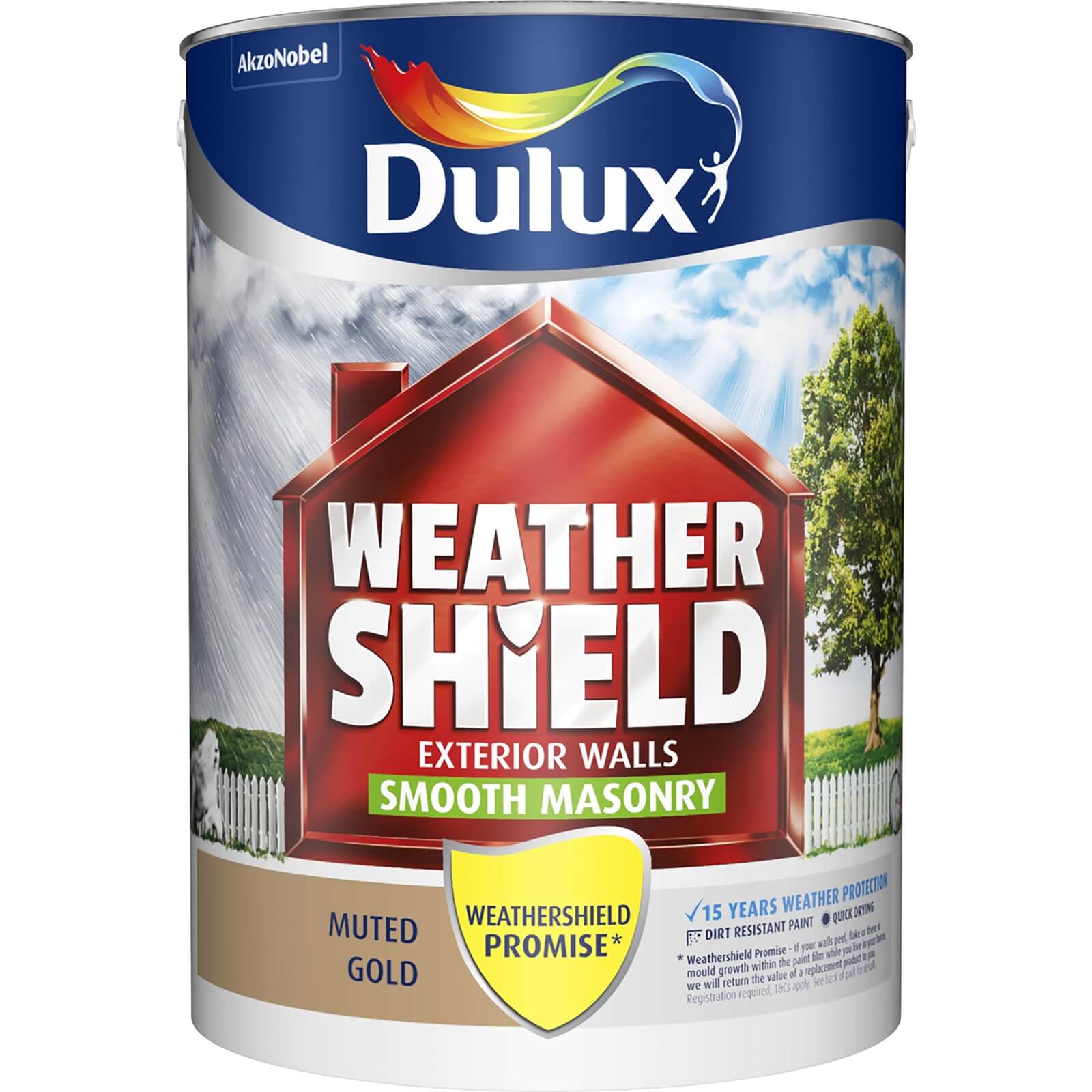 Dulux Weathershield Masonry Paint Muted Gold - 5L