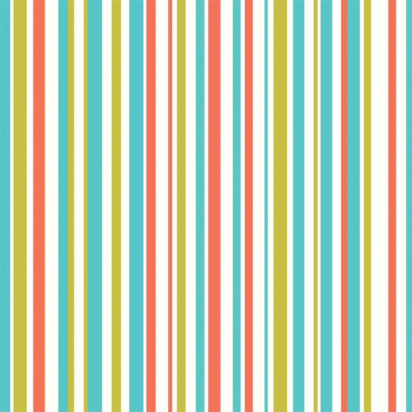 Arthouse Earn Your Stripes Kids Smooth Orange and Green Wallpaper