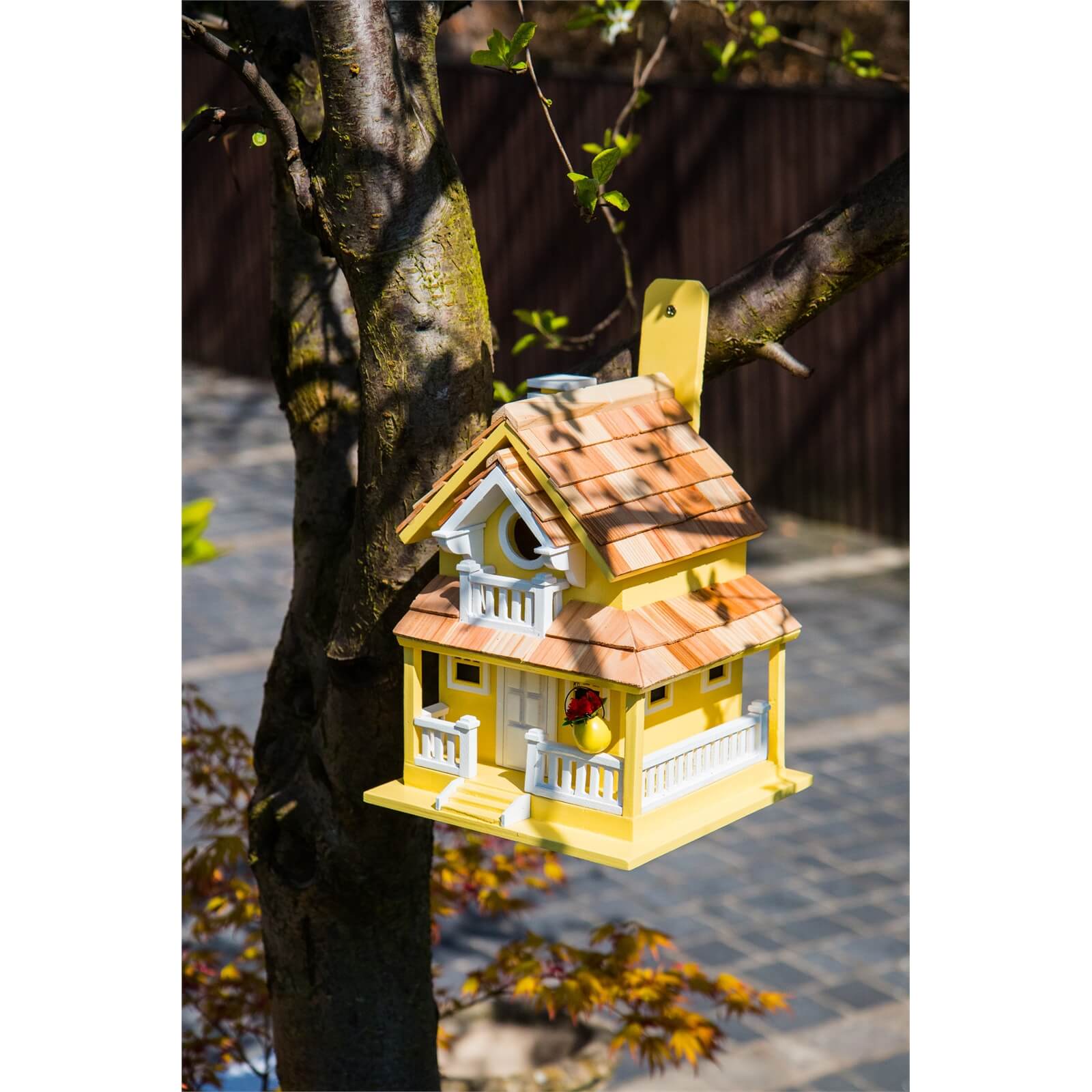Backyard Bird Cottage Bird House Yellow