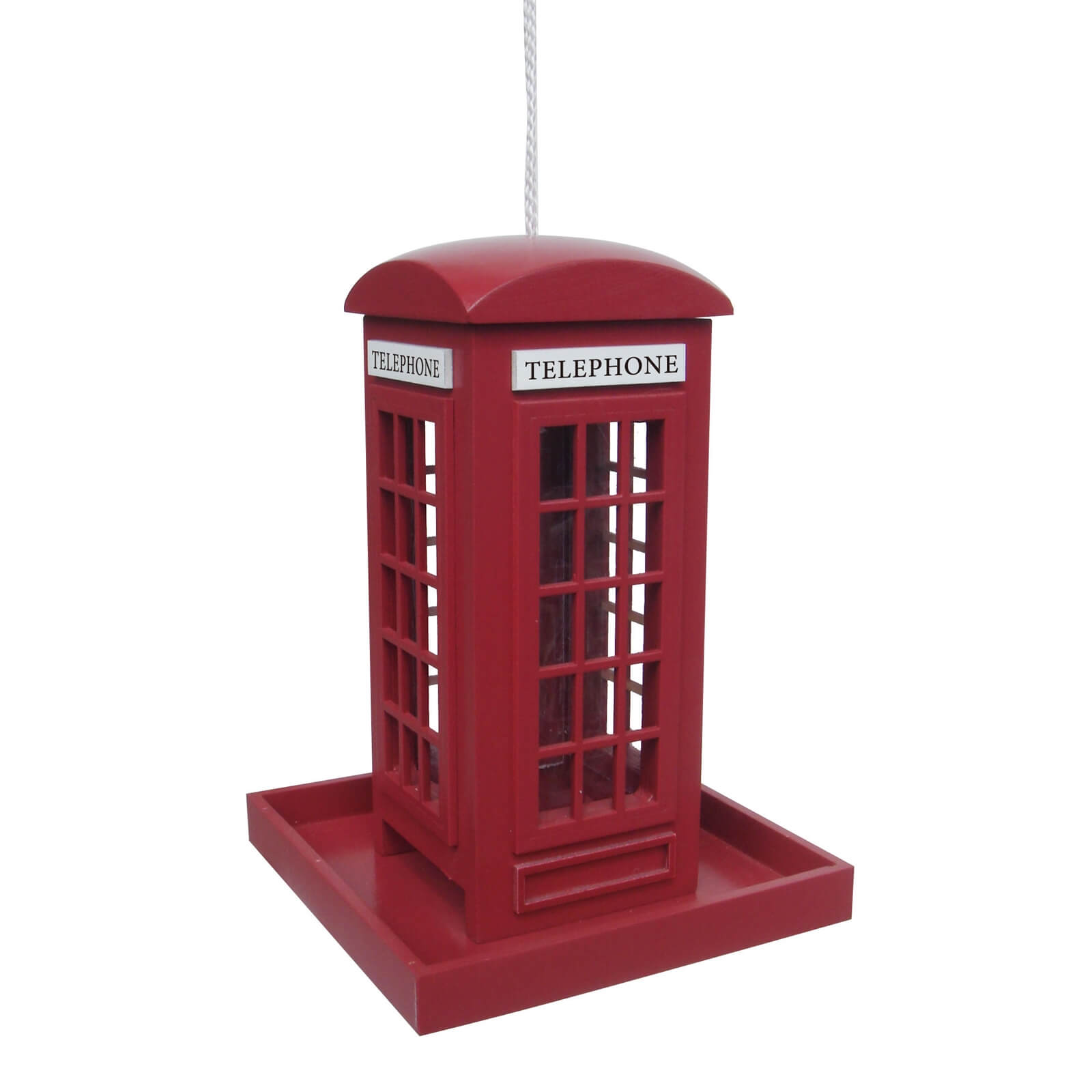 Traditional Red Telephone Box Feeder