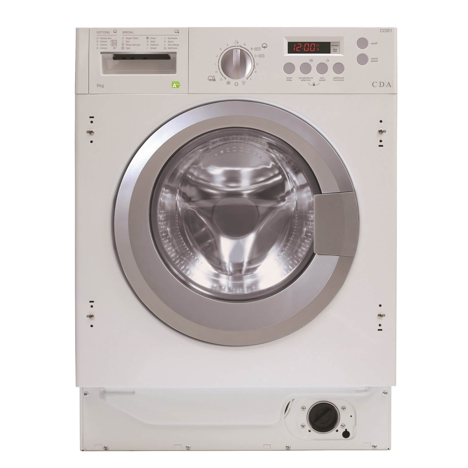 CDA CI381 Integrated 8kg Washing Machine