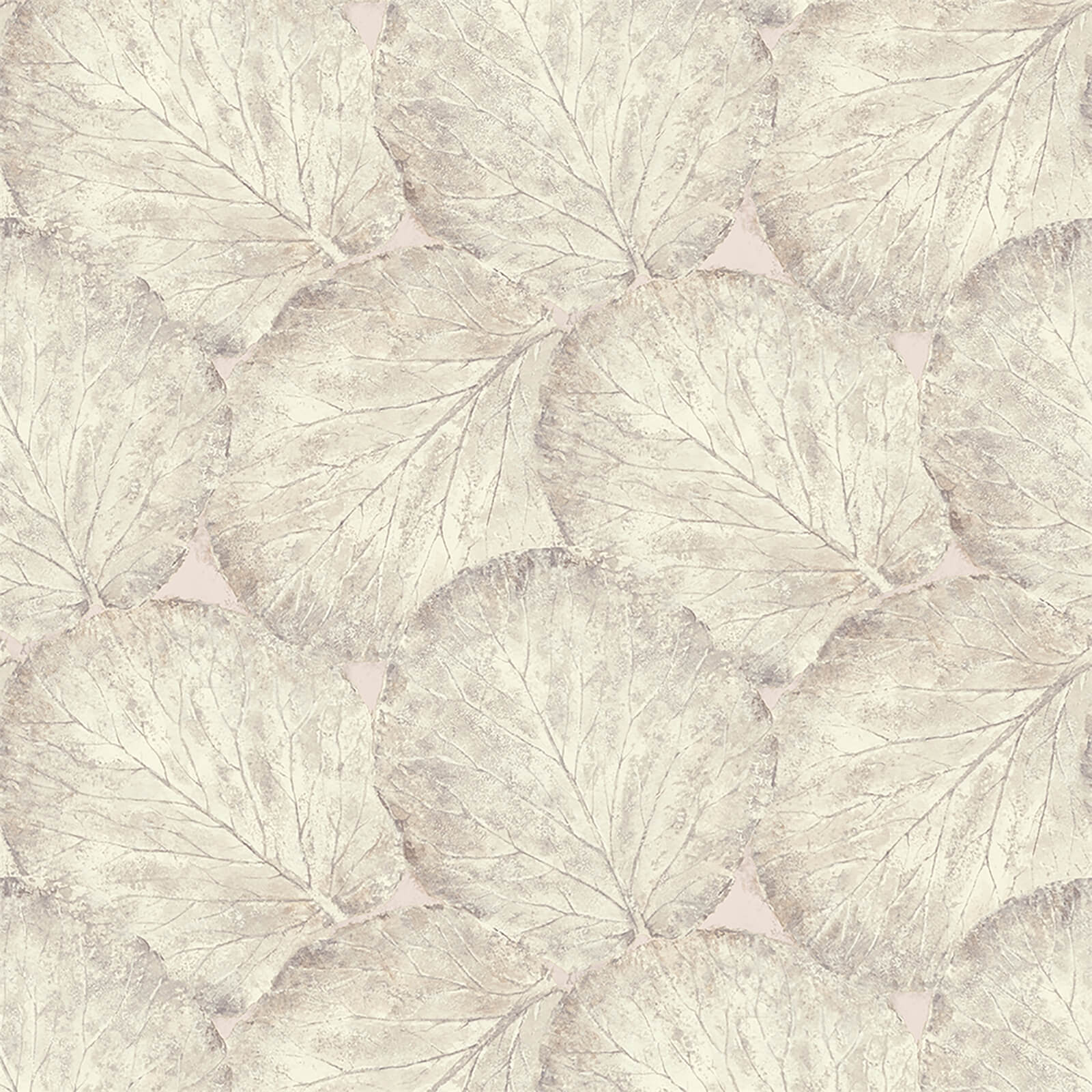 Arthouse Beech Leaf Textured Blush Wallpaper