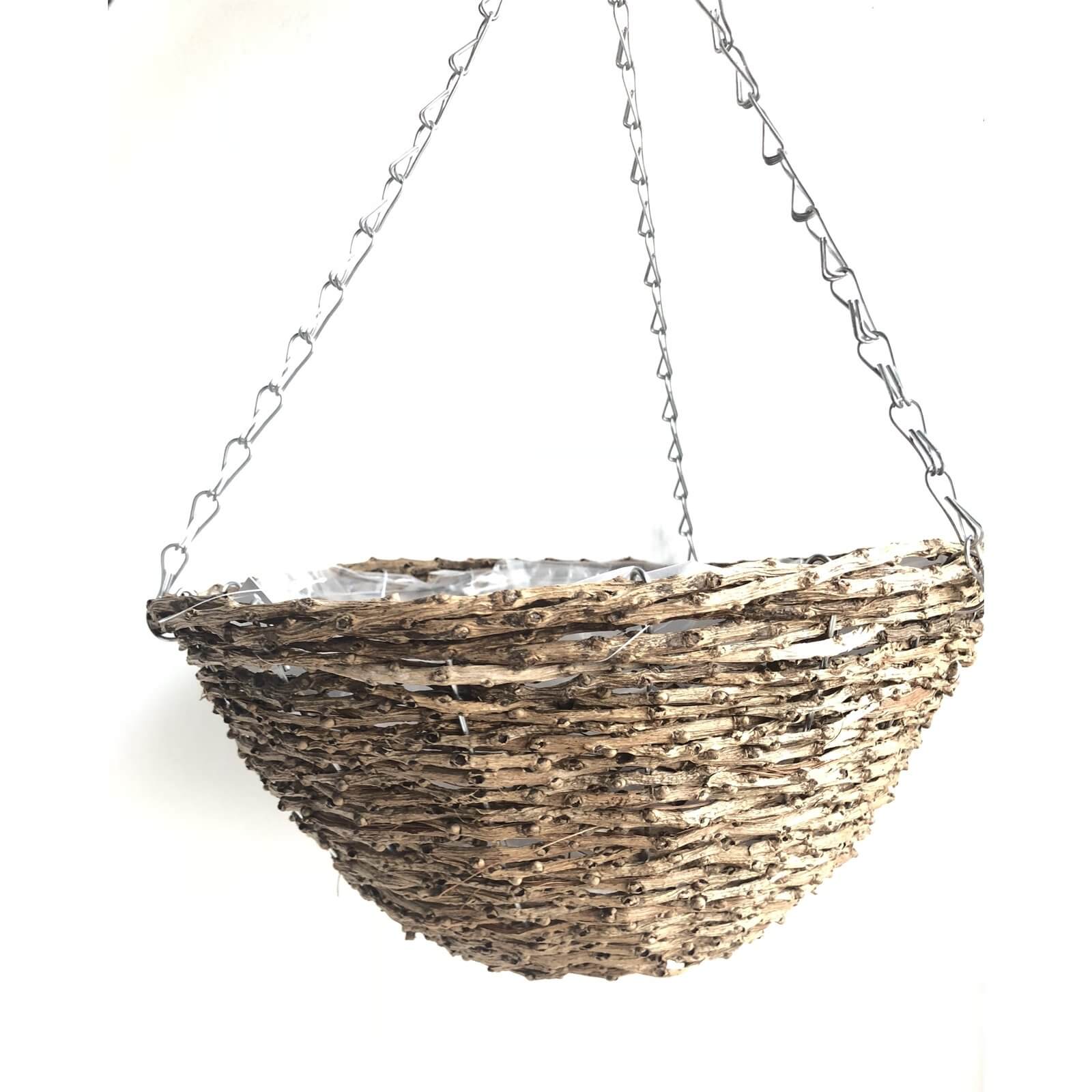 Hanging Basket Rattan - 35cm