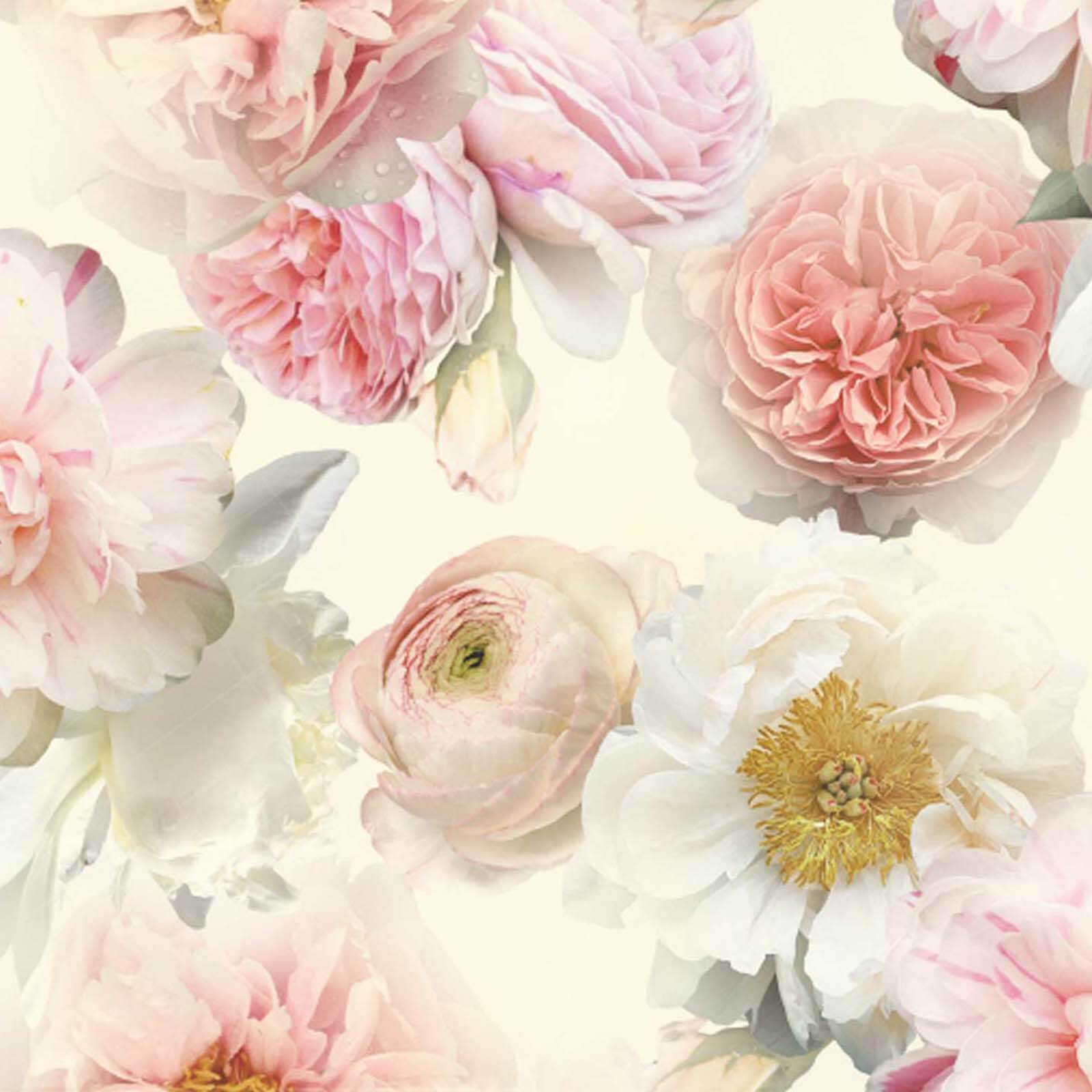 Arthouse Diamond Bloom Floral Textured Glitter Blush Pink Wallpaper