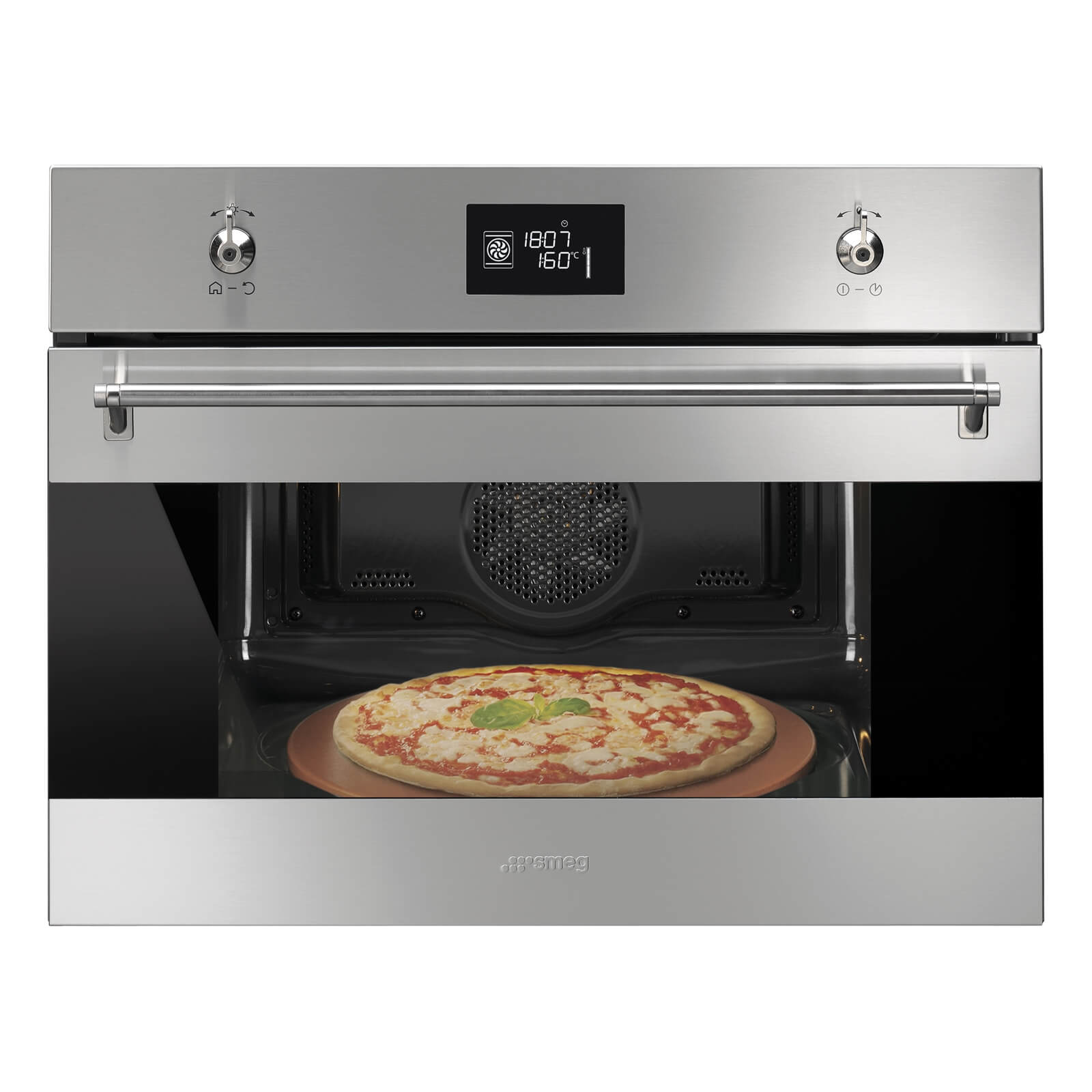 Smeg SFP4390XPZ Compact Pyrolytic Pizza Electric Oven