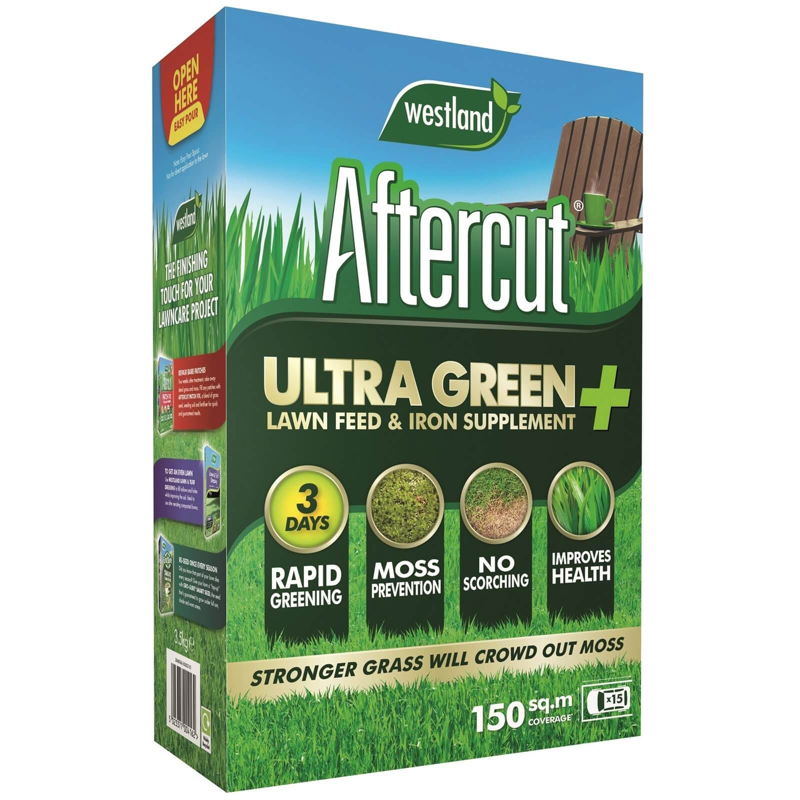 Aftercut Ultra Green + Lawn Feed & Iron Supplement - 150m²