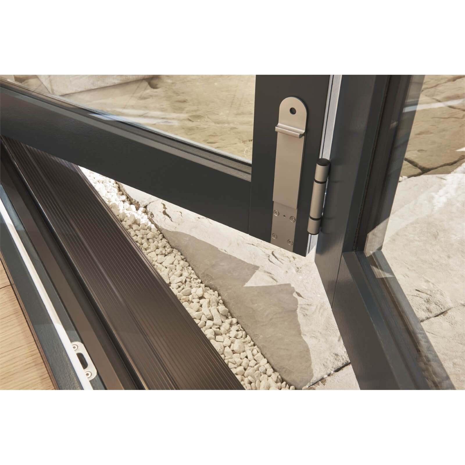Bedgebury Grey Folding Sliding Patio Doorset 2394 x 2094mm