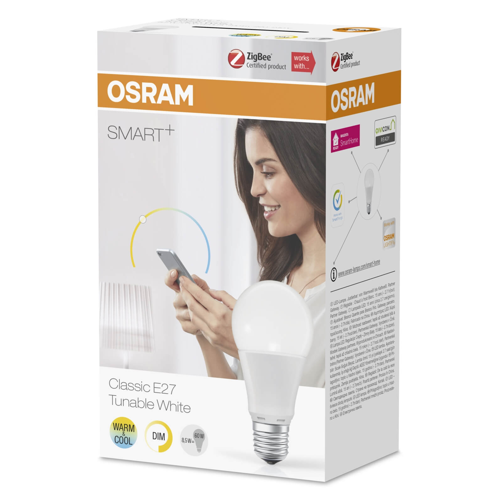 Osram Smart+ CLA60 Es TW Light Bulb