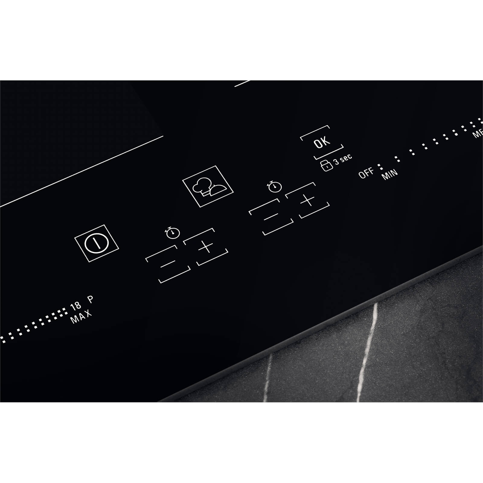 Hotpoint AC0654NE Active Cook 65cm Four Zone Induction Hob - Black