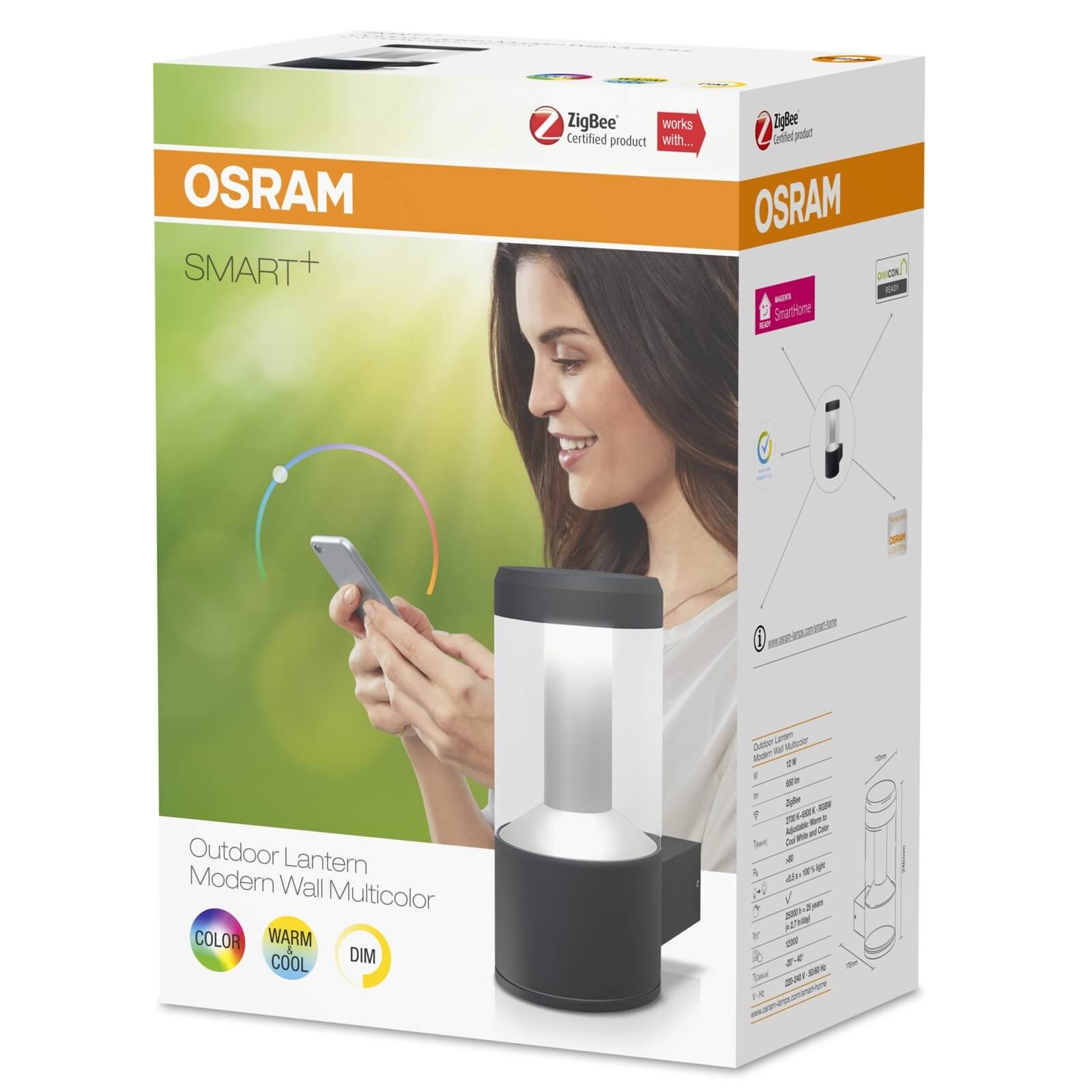 Osram Smart+ Outdoor Lantern Wall Light Bulb
