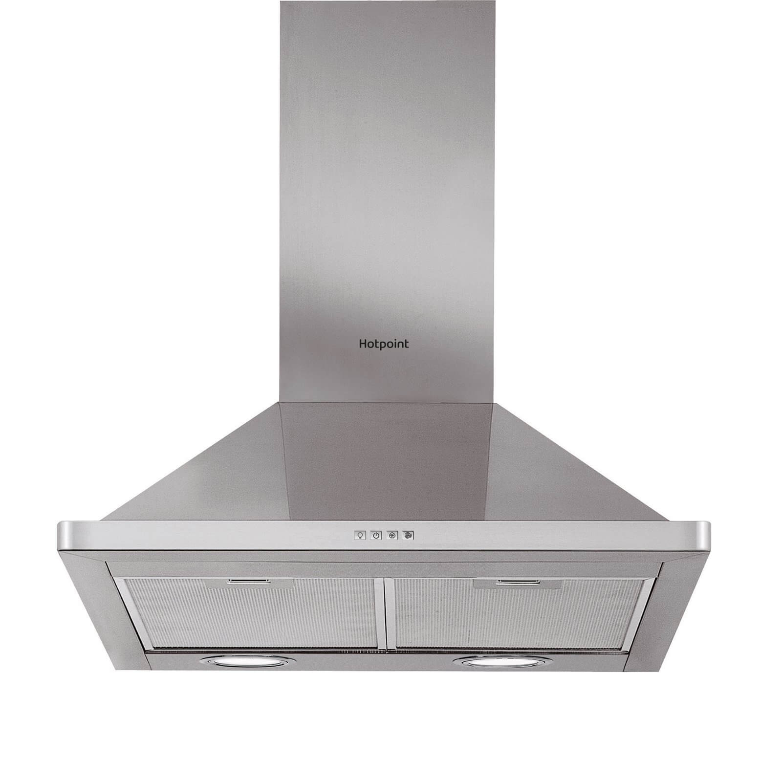 Hotpoint PHPN6.5 FLMX Chimney Cooker Hood - Stainless Steel