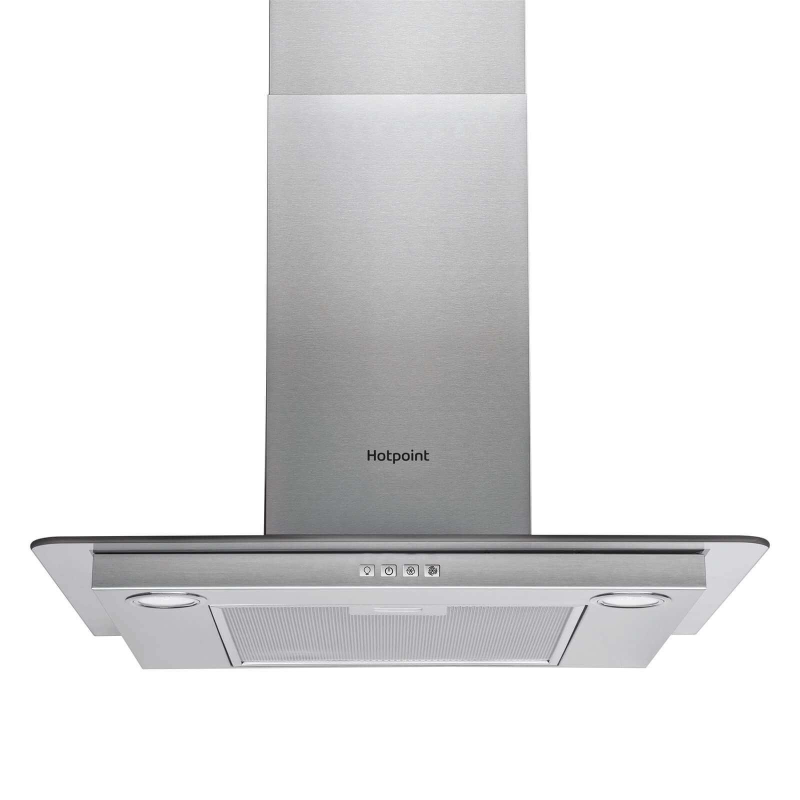 Hotpoint PHFG6.5FABX Flat Chimney Cooker Hood - 60cm - Stainless Steel