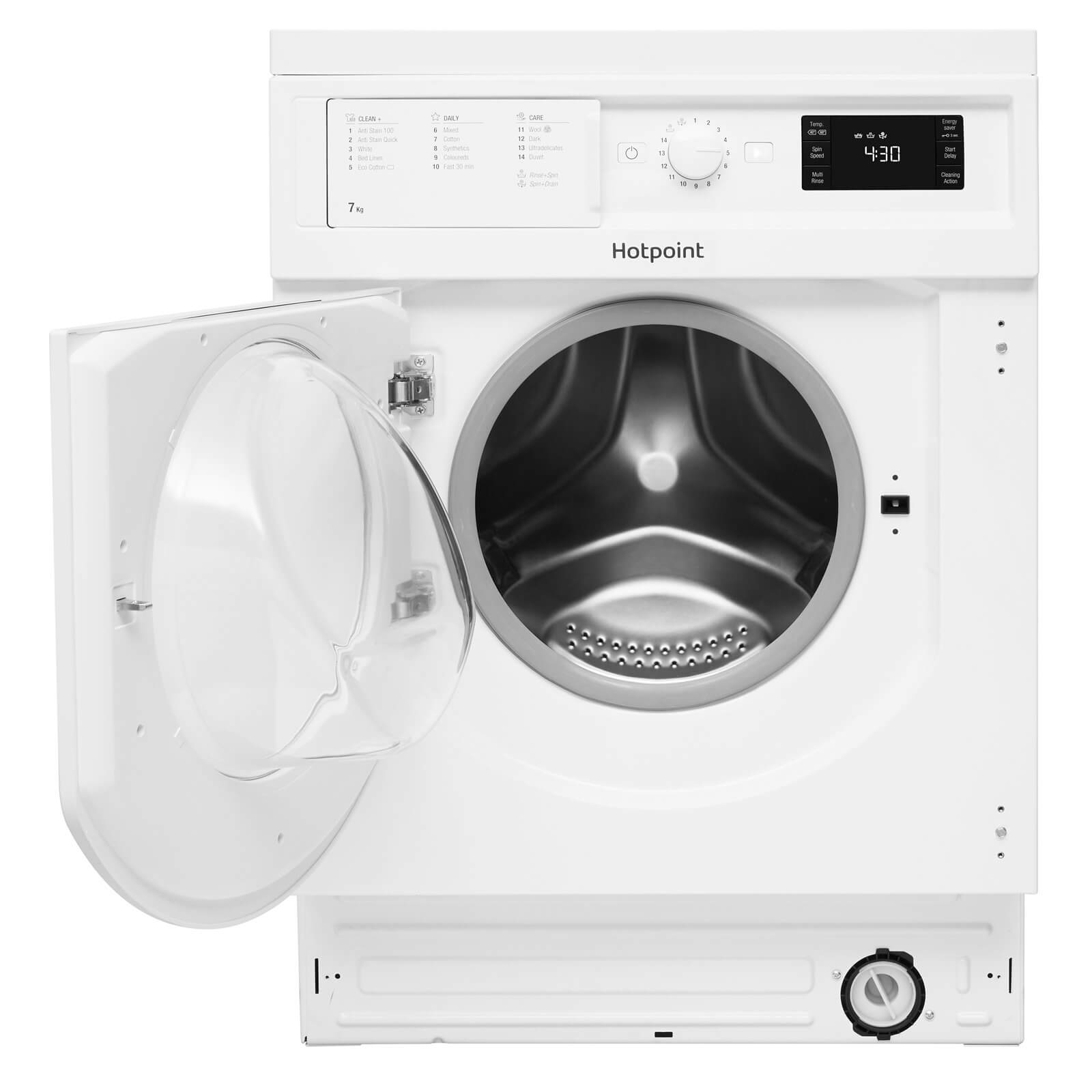 Hotpoint BI WMHG 71284 UK Integrated Washing Machine - White