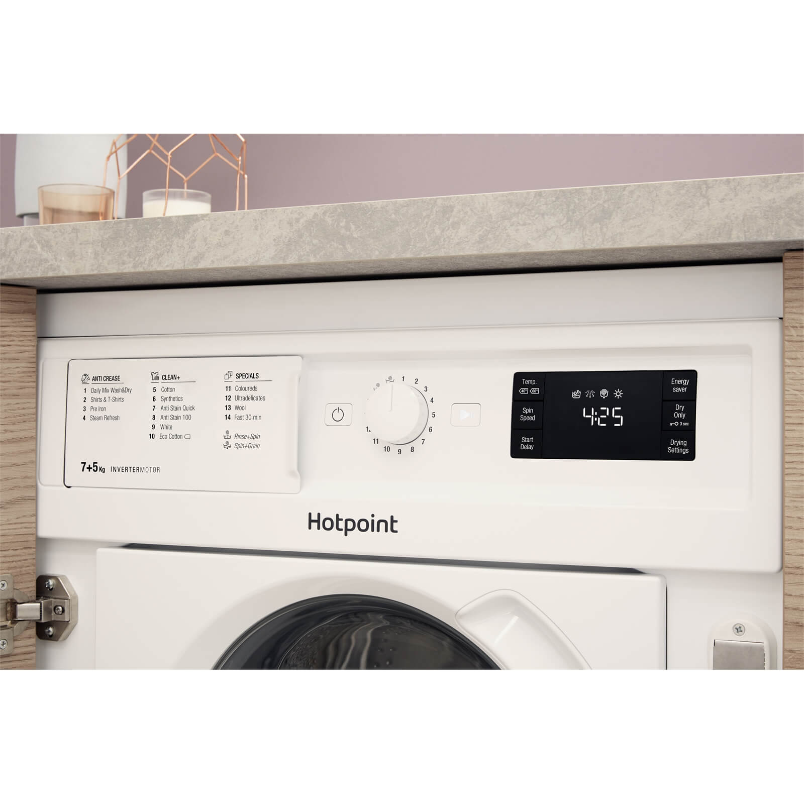 Hotpoint BIWDHG7148 Integrated Washer Dryer