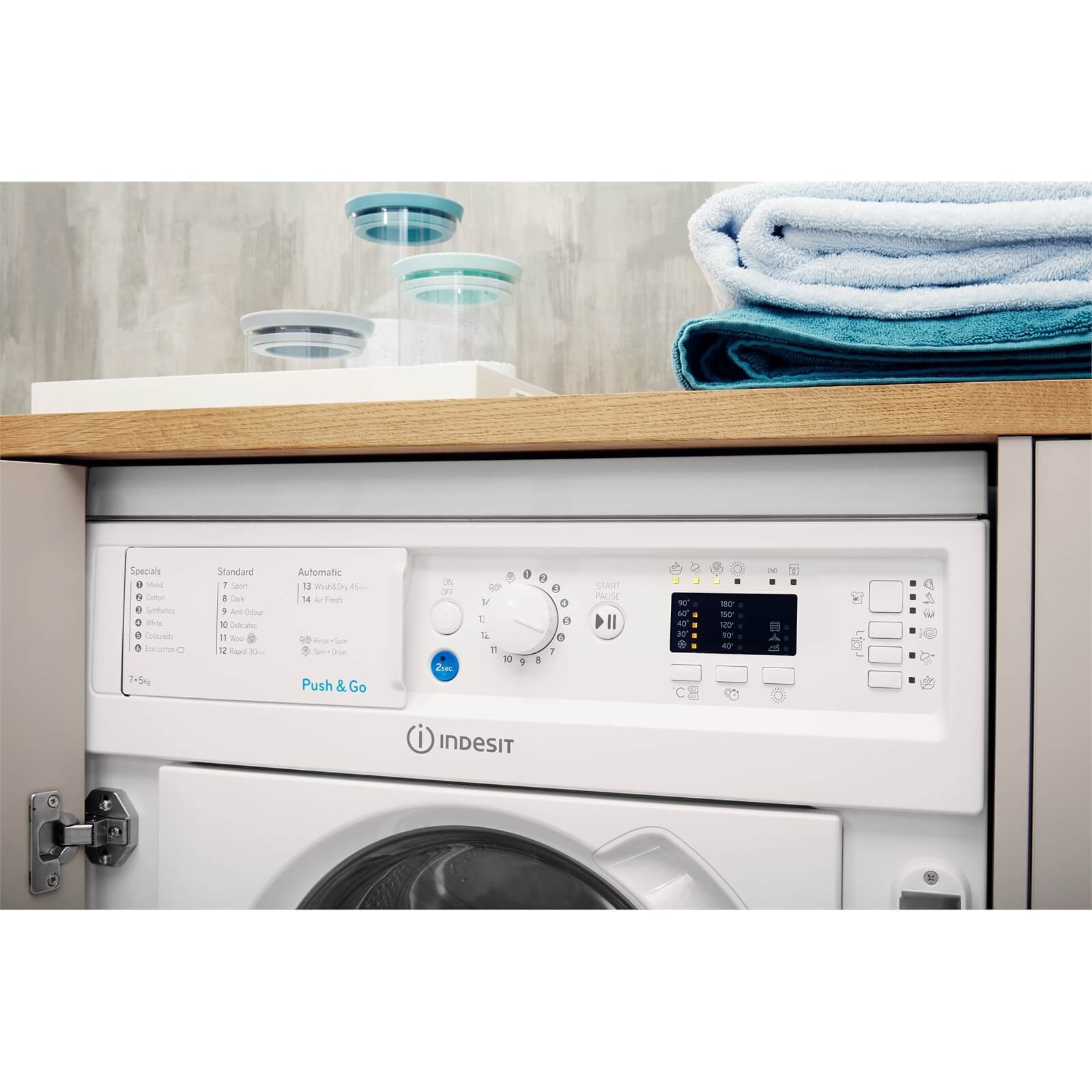 Indesit BIWDIL7125 Integrated Washer Dryer