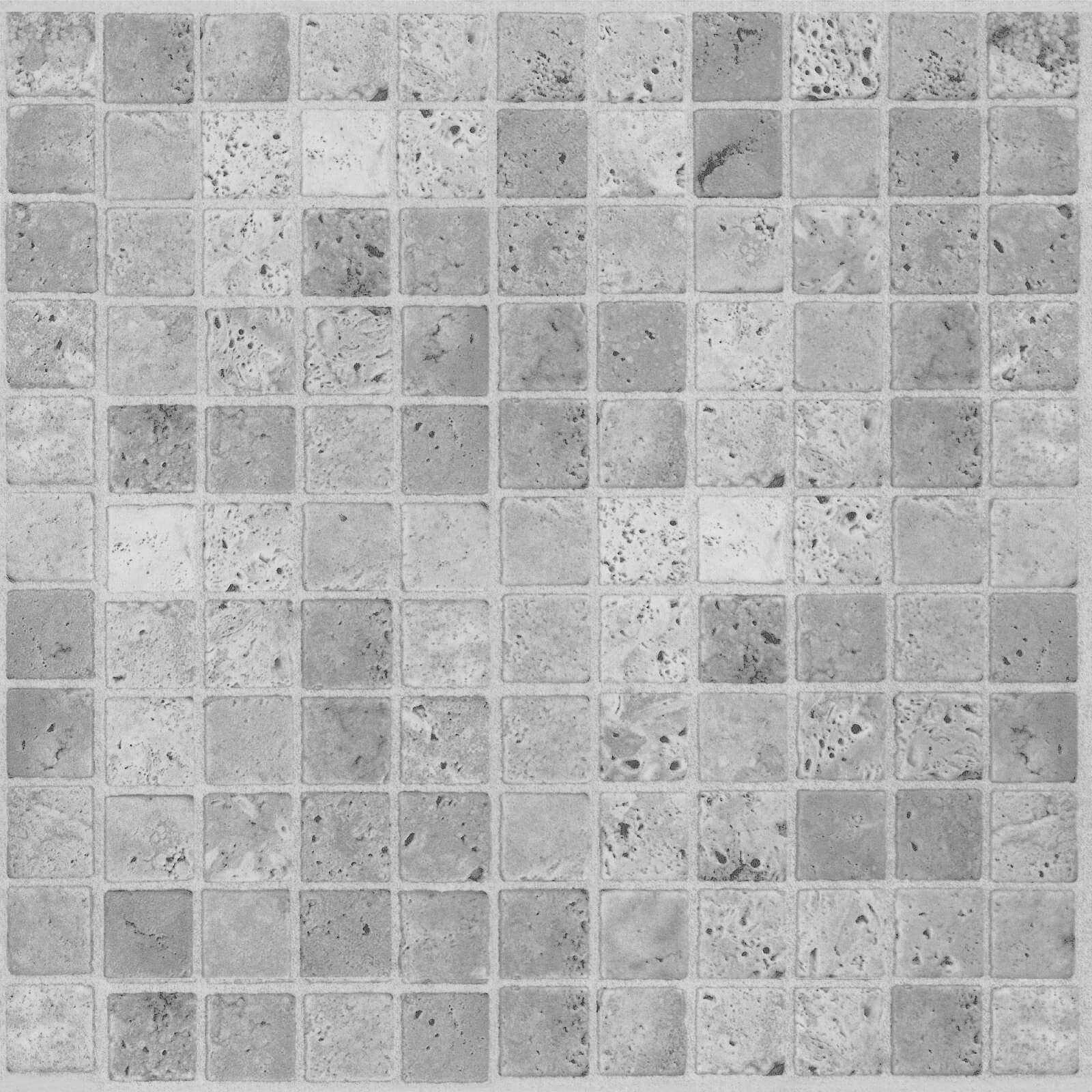 Light Grey Mosaic Vinyl Floor Tiles