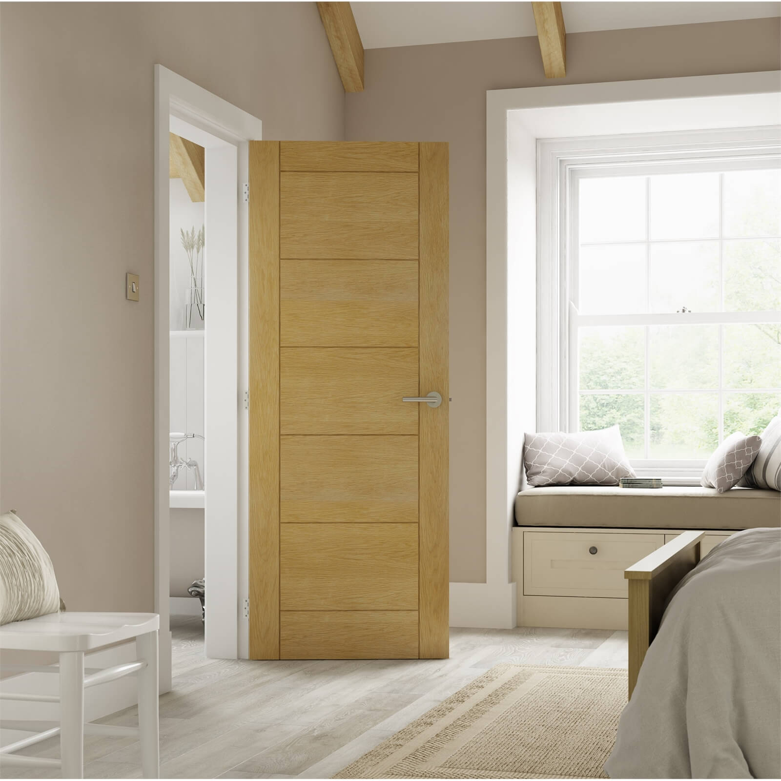 Ladder Oak Interior Door 1981 x 838mm