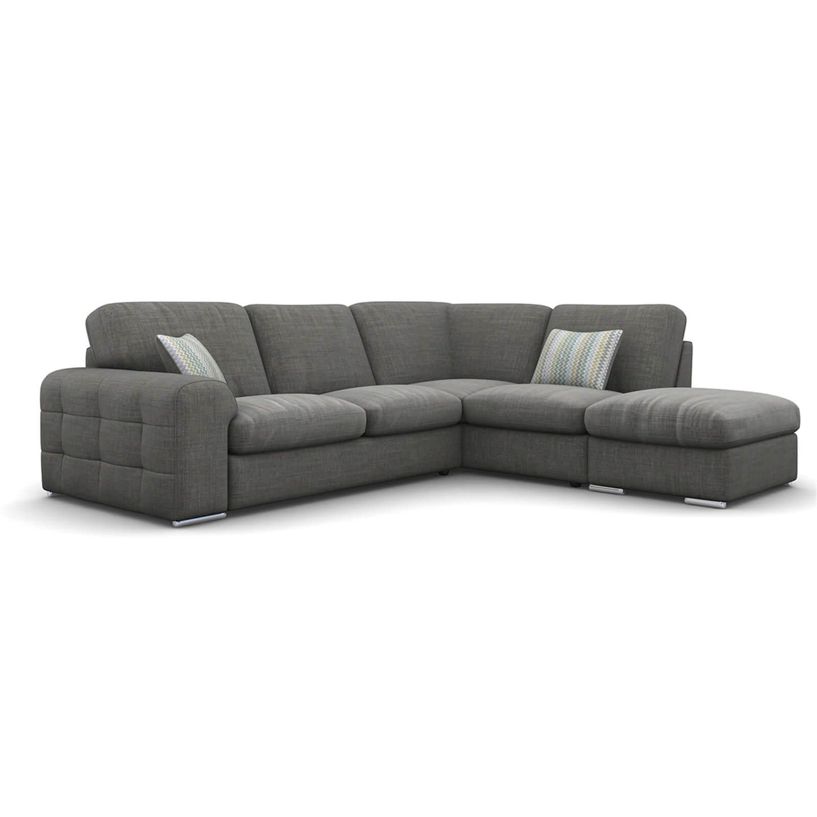 Amethyst Righthand Corner Sofa - Slate