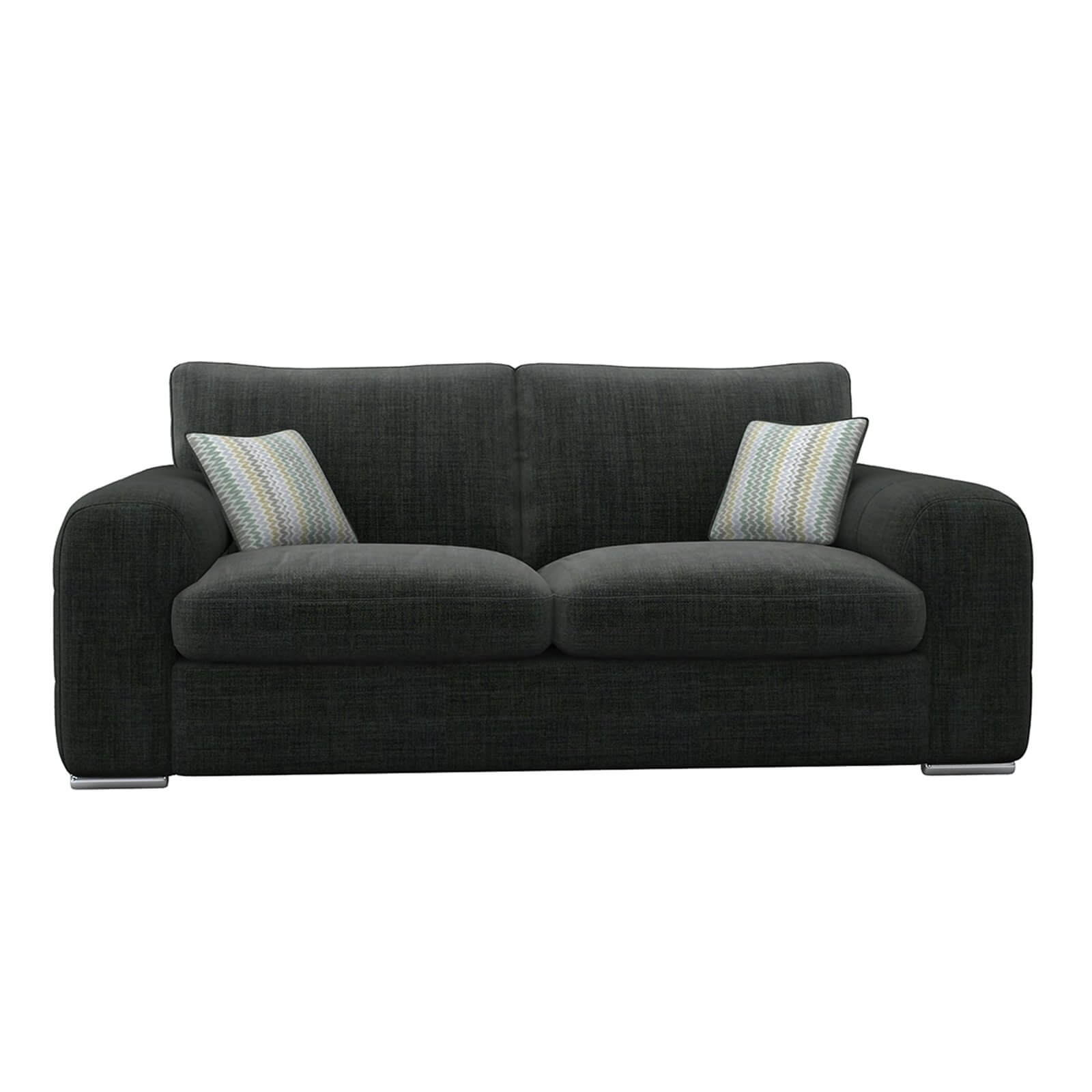 Amethyst 3 Seater Sofa - Charcoal