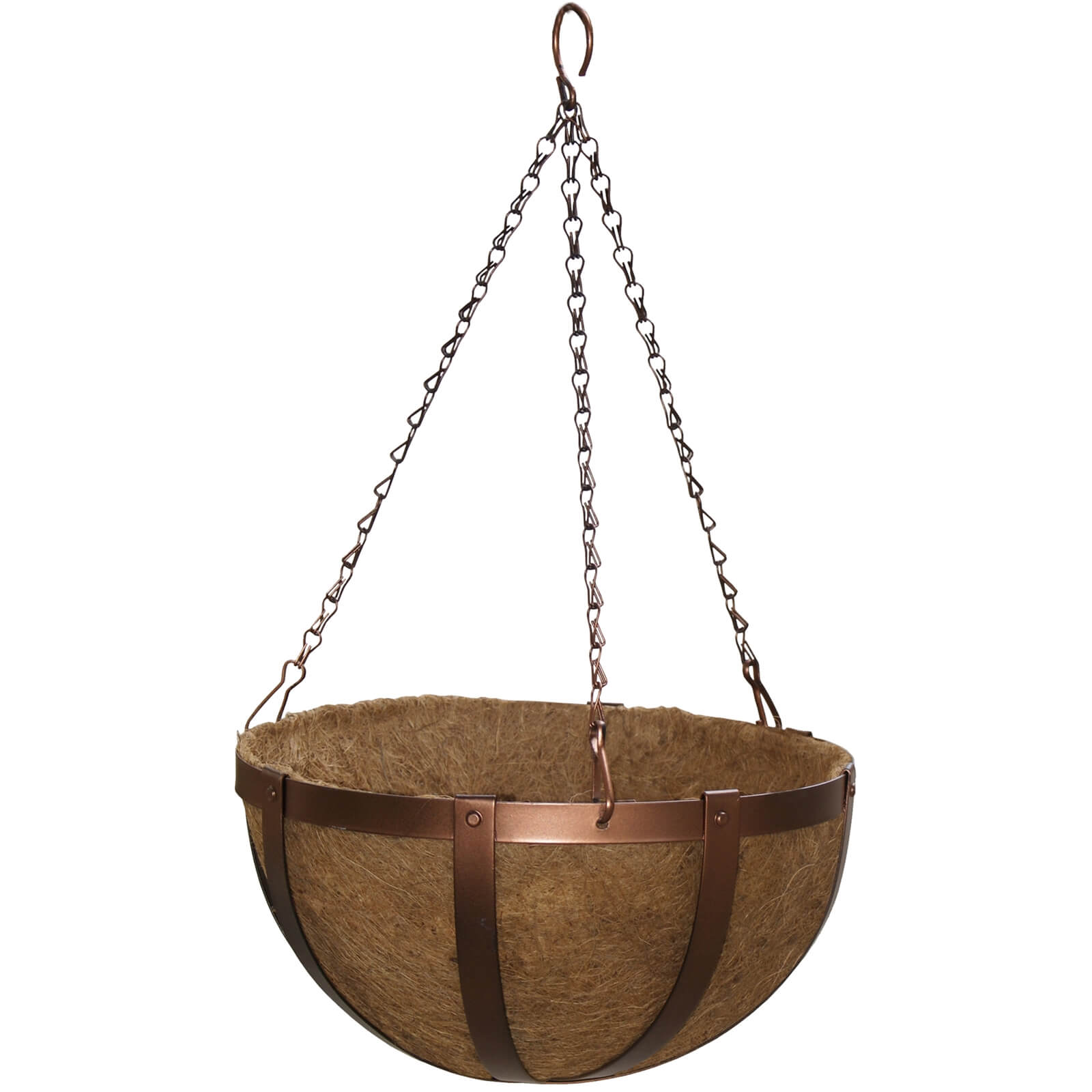 30cm Copper Antique Hanging Basket