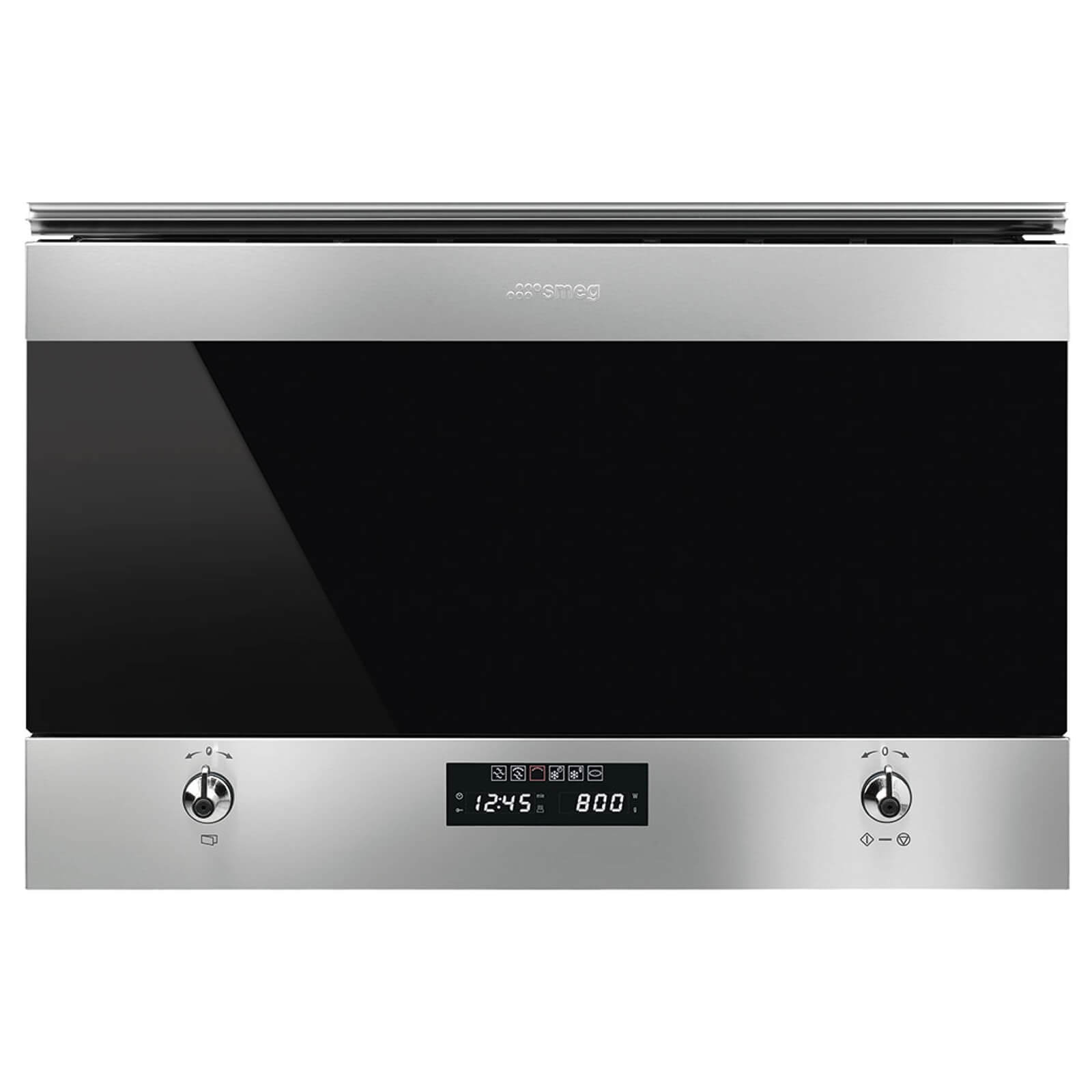 Smeg MP322X1 Classic Stainless Steel and Eclipse Glass Microwave Oven with Grill