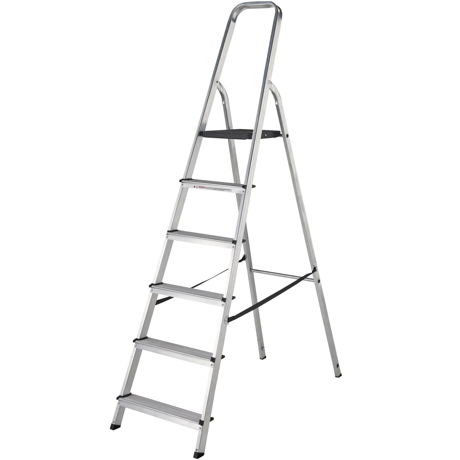 Werner High Handrail Step Ladder - 6 Tread