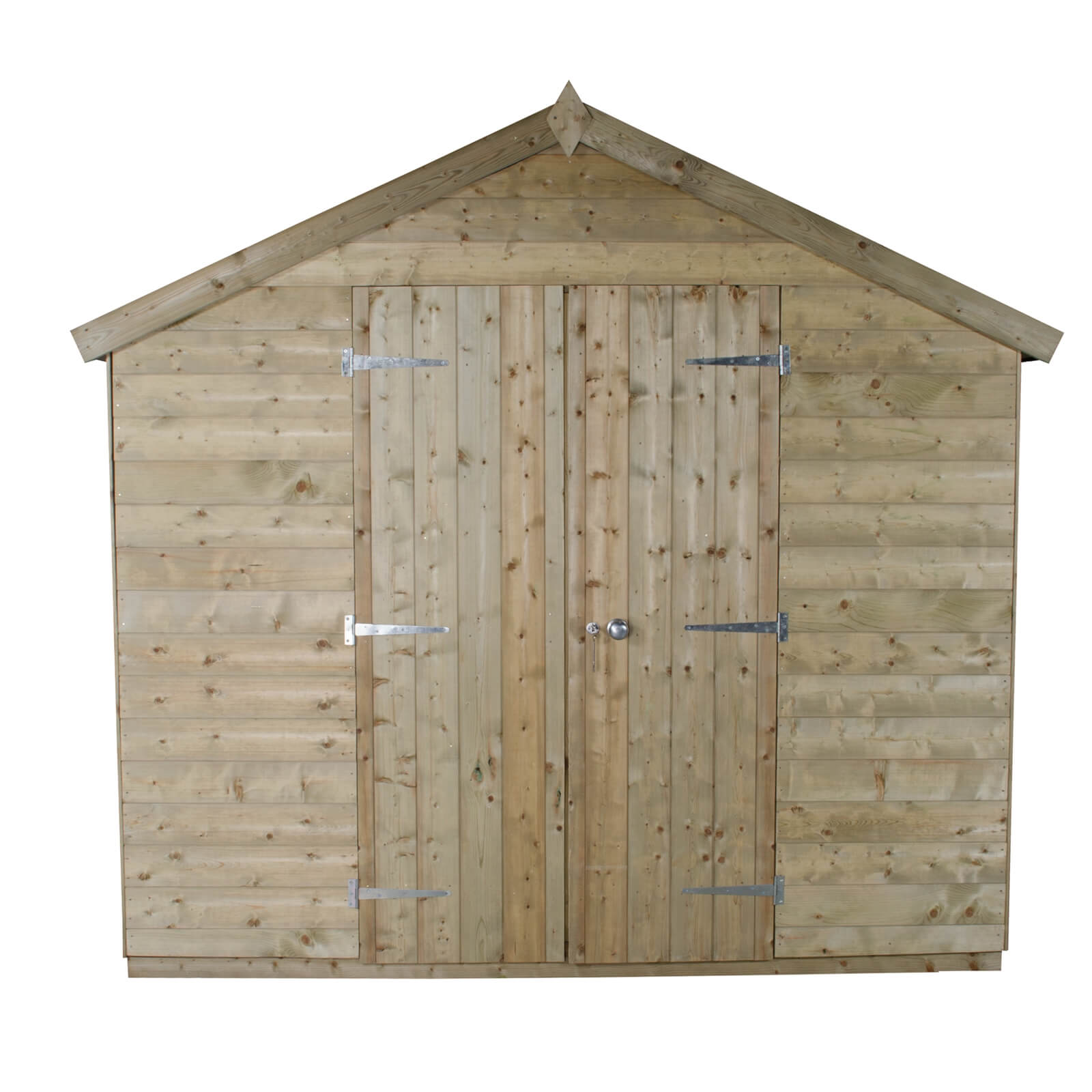 Forest 12 x 8ft T&G Pressure Treated Double Door Apex Shed - incl. Installation