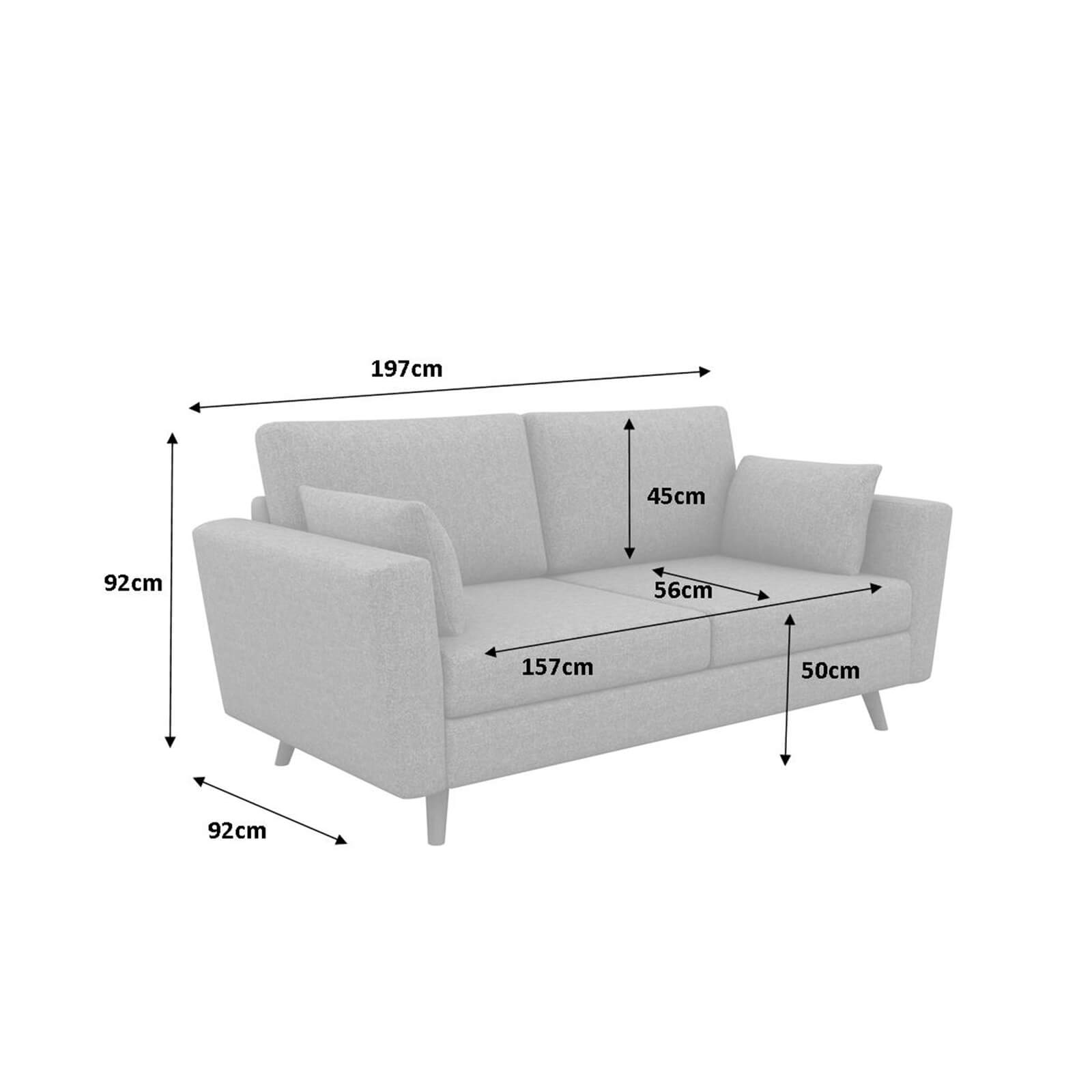 Lucia 3 Seater Sofa - Grey