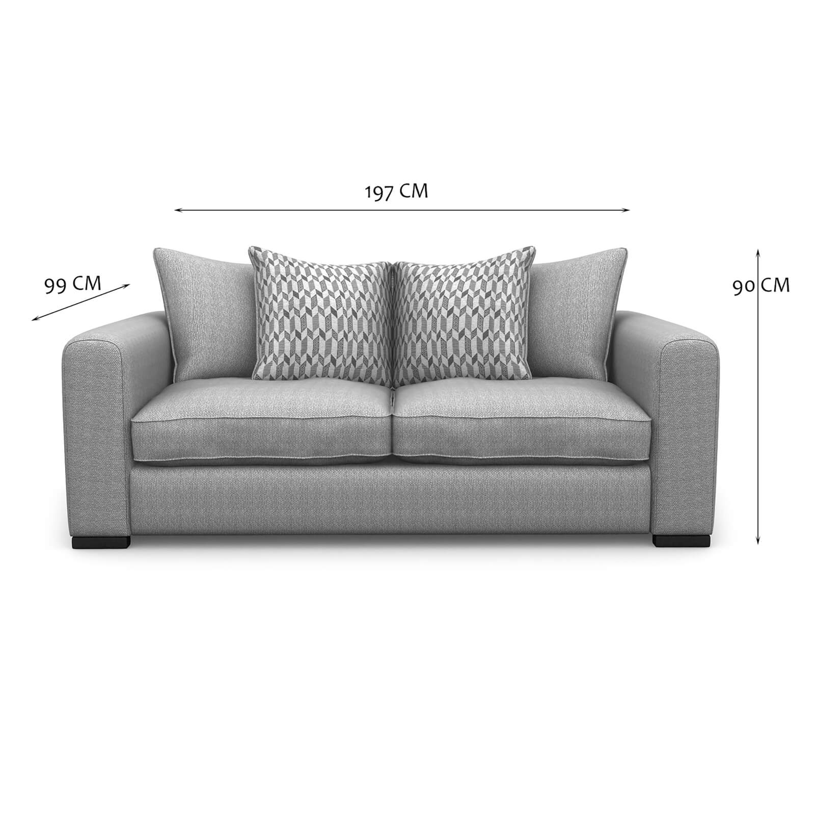 Lewis 2 Seater Sofa - Mink