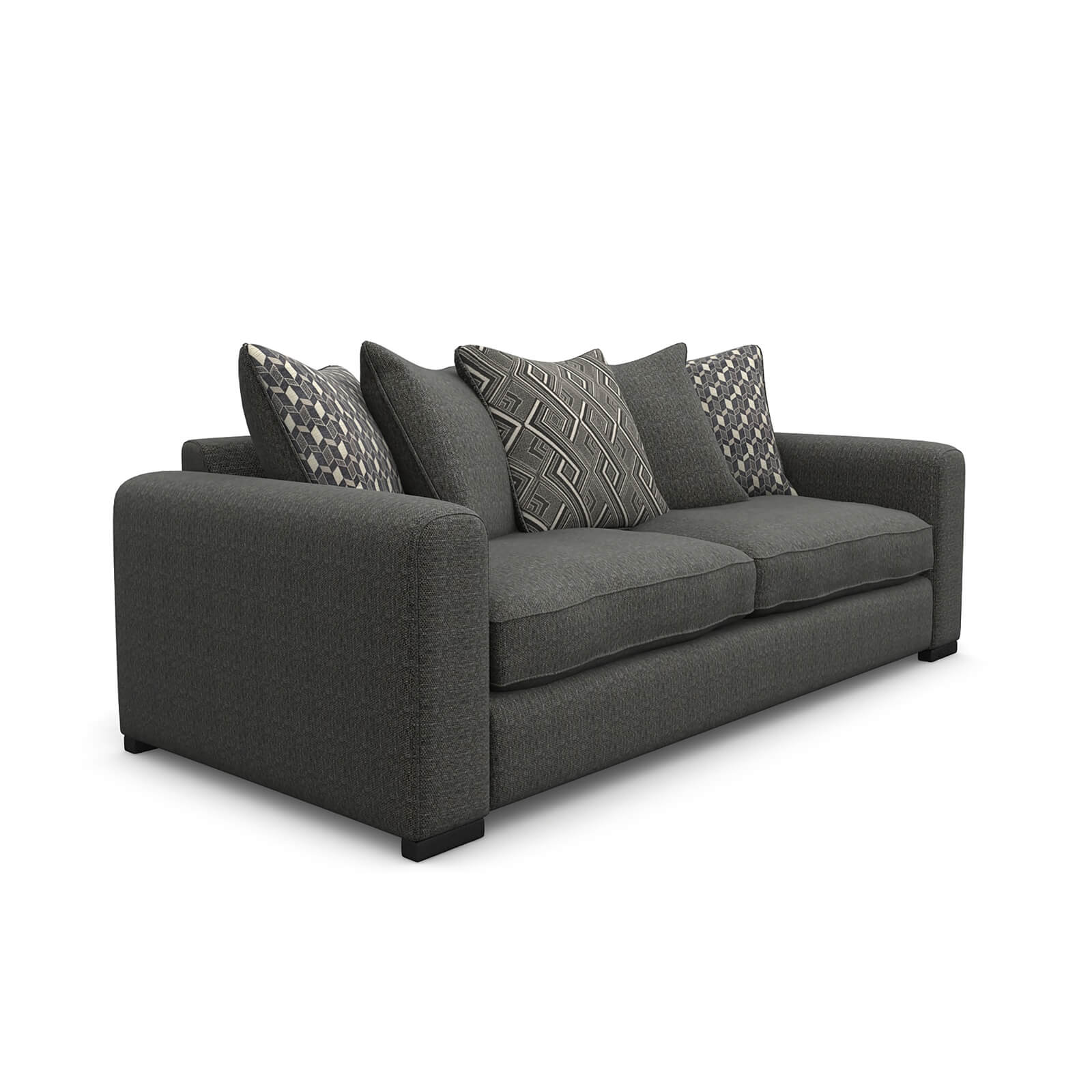 Lewis 3 Seater Sofa - Charcoal