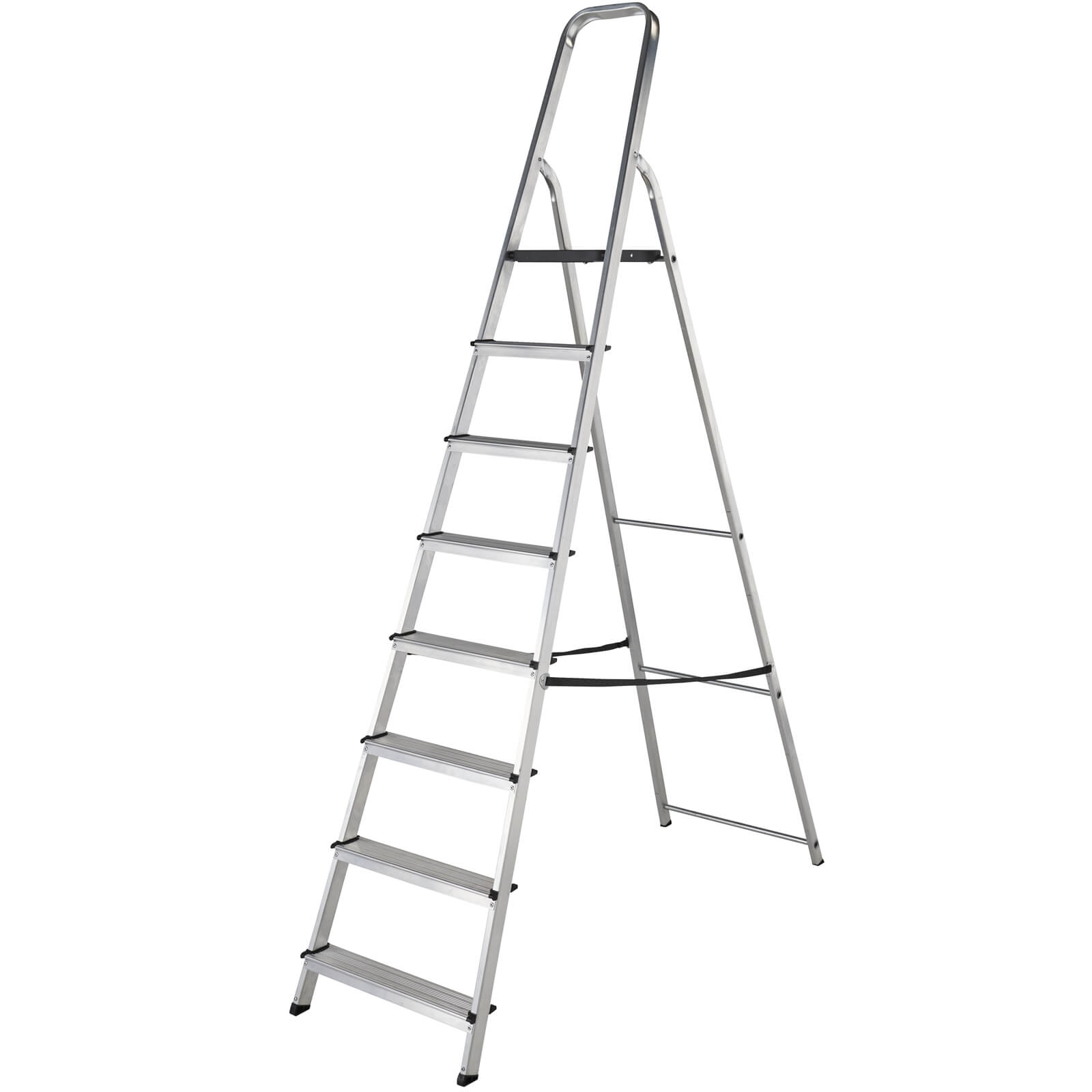 Werner High Handrail Step Ladder - 8 Tread