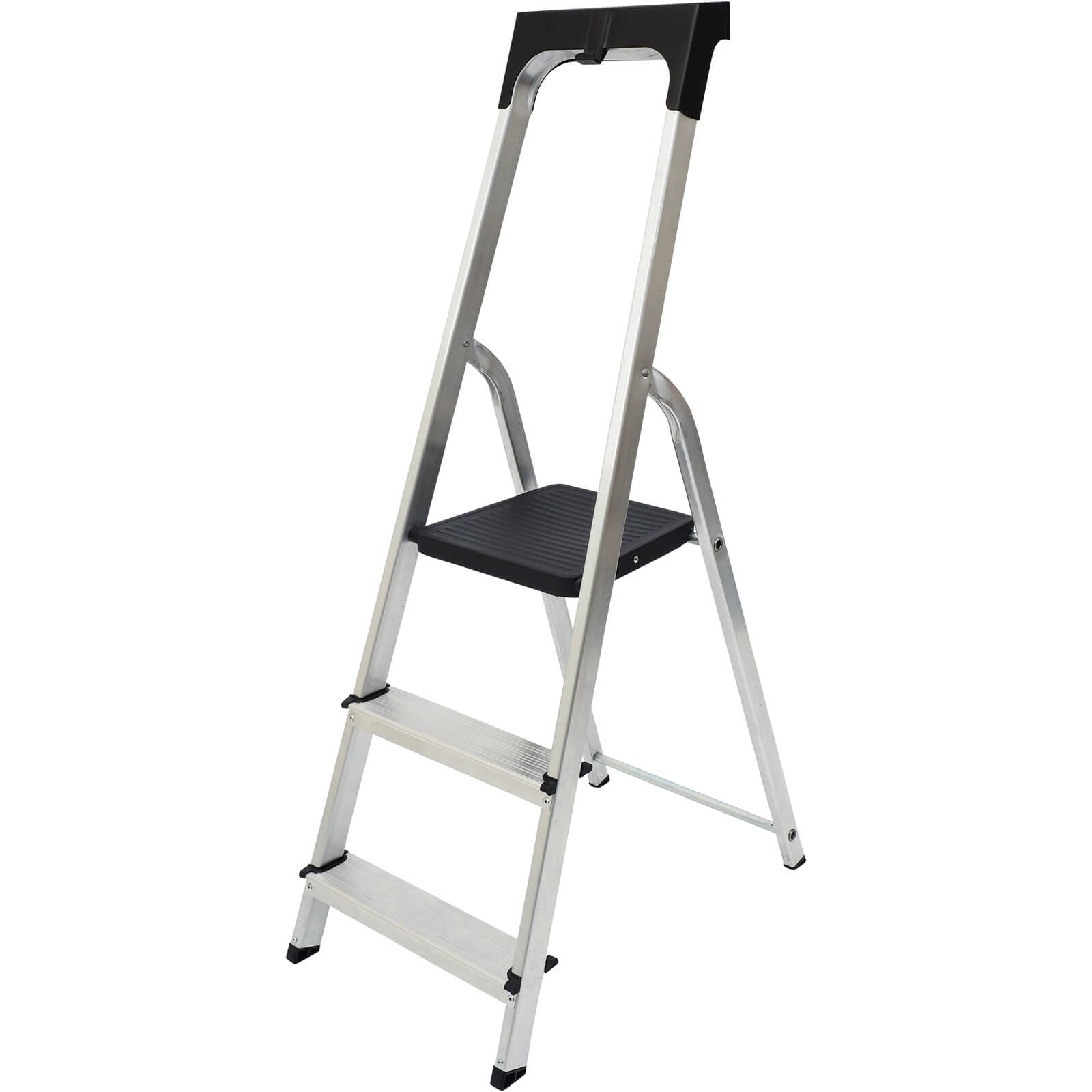 Werner High Handrail Step Ladder with Tool Tray - 3 Tread