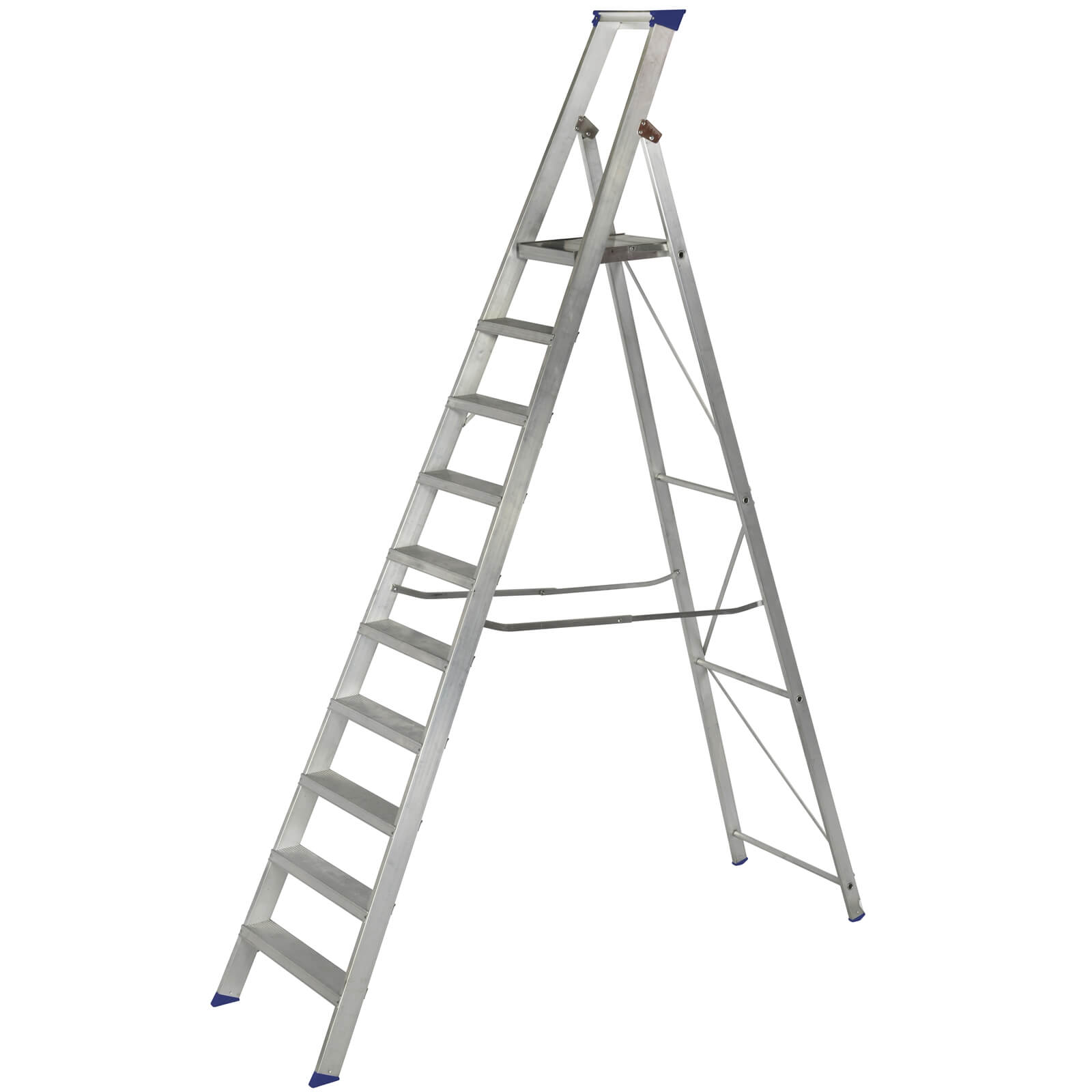 Werner MasterTrade Platform Step Ladder - 10 Tread